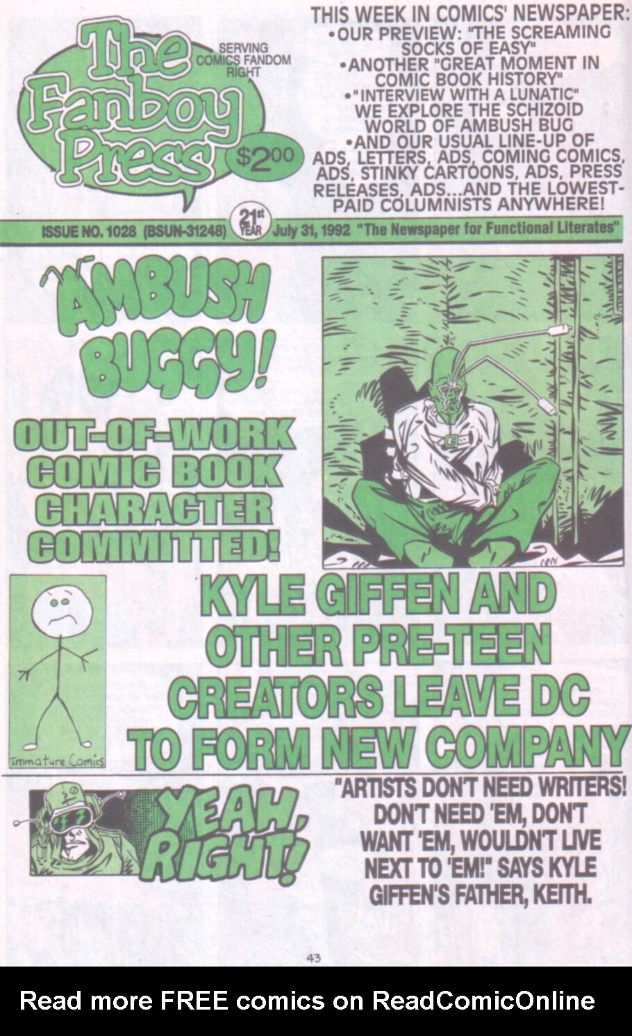 Read online Ambush Bug Nothing Special comic -  Issue # Full - 36