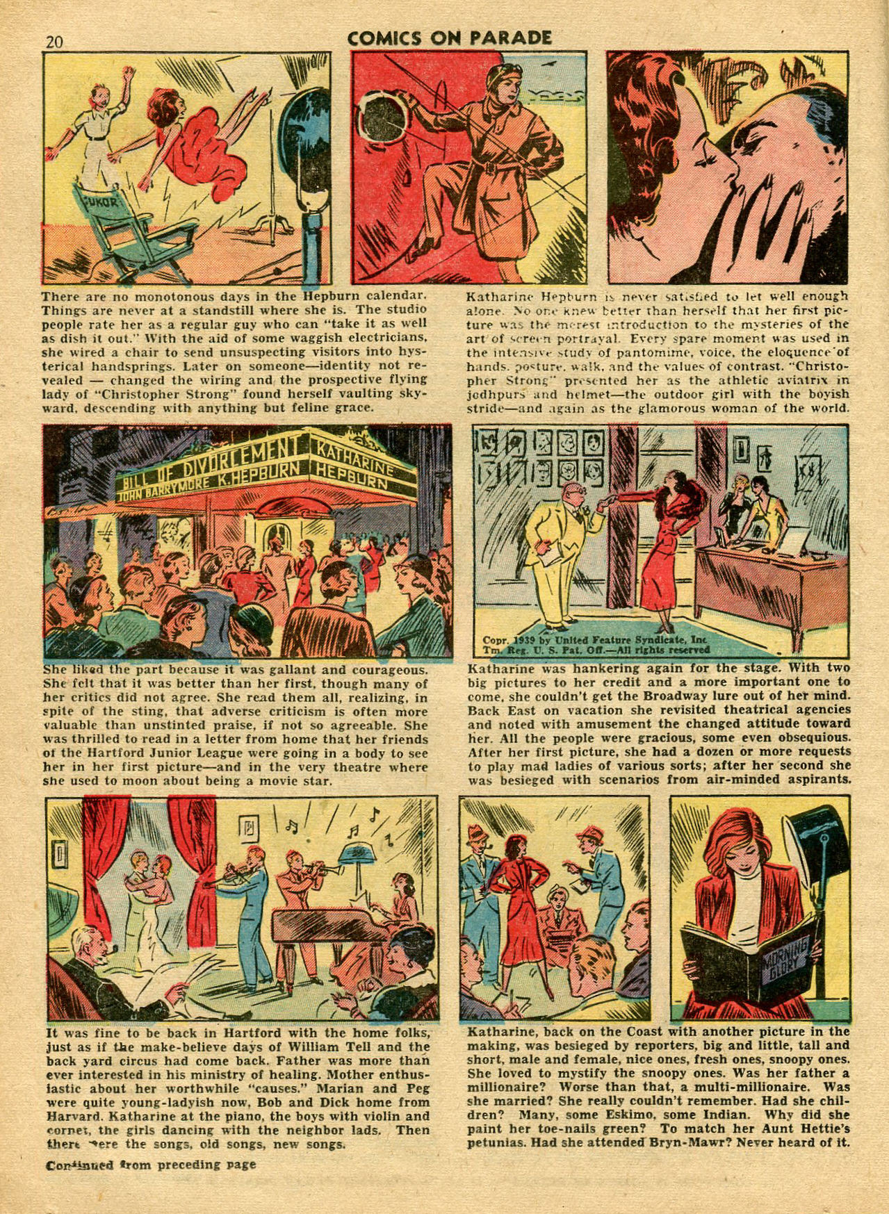 Read online Comics on Parade comic -  Issue #12 - 21