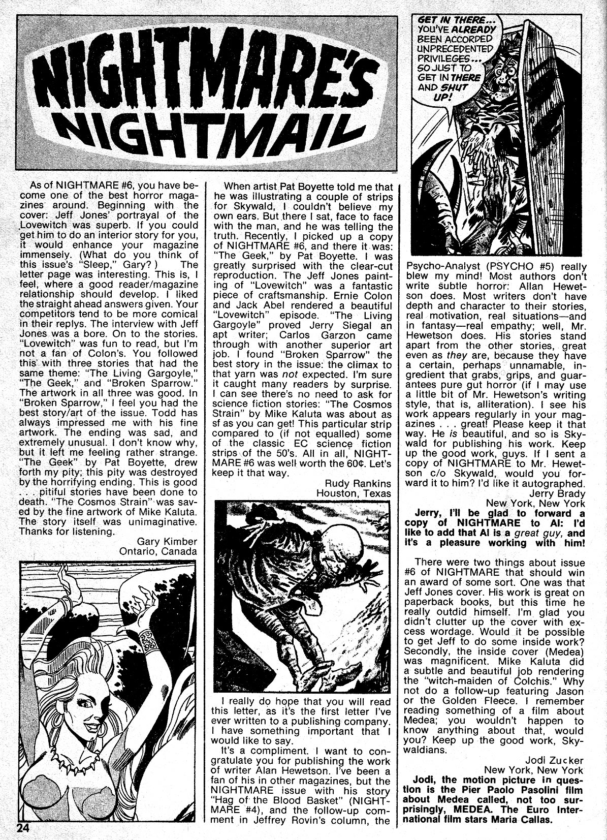 Read online Nightmare (1970) comic -  Issue #7 - 24