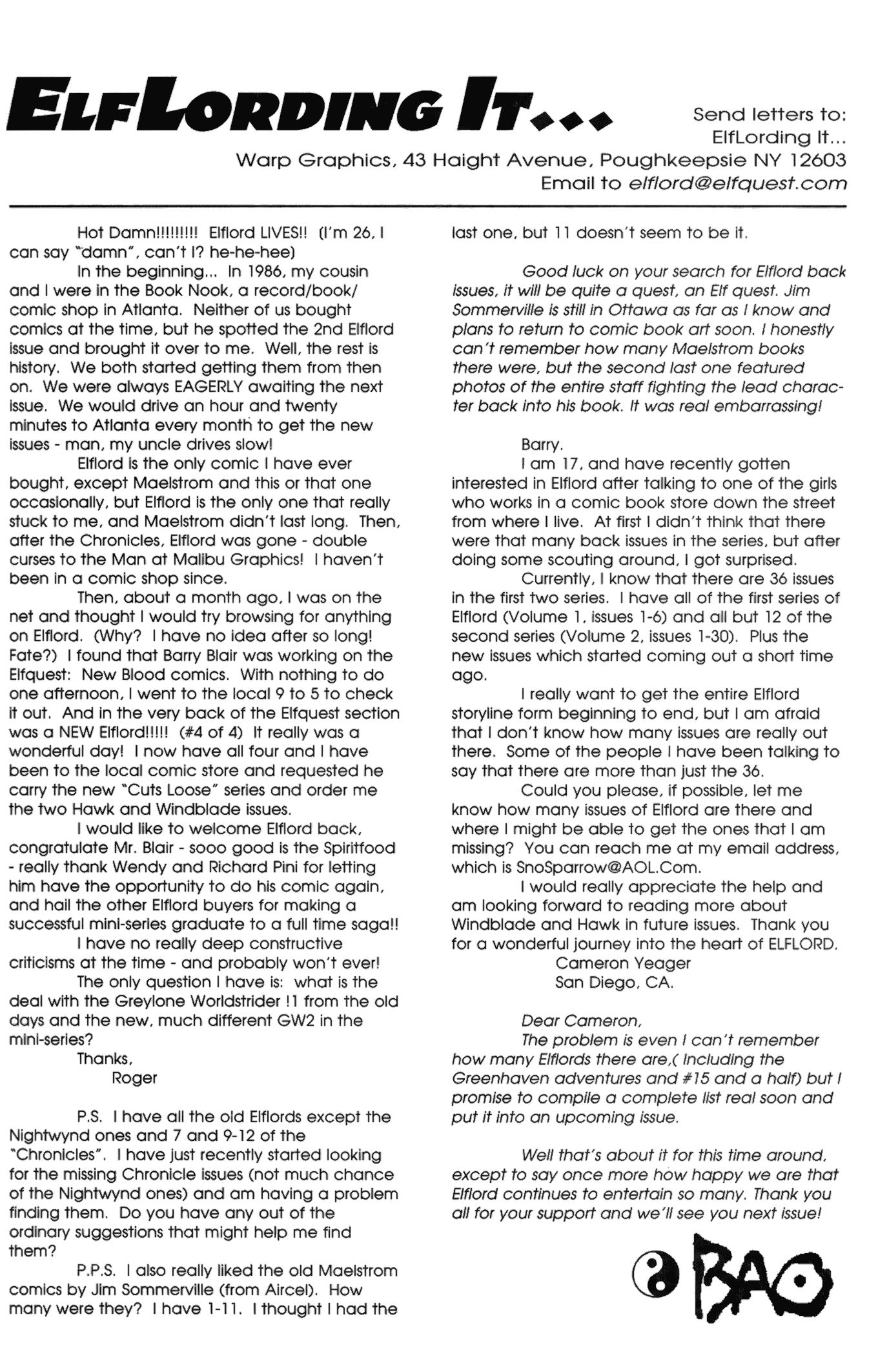 Read online ElfLord (1997) comic -  Issue #4 - 26