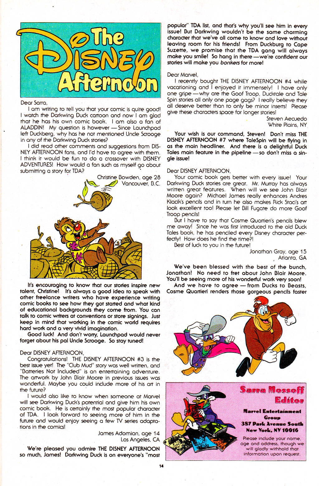 Read online The Disney Afternoon comic -  Issue #6 - 16