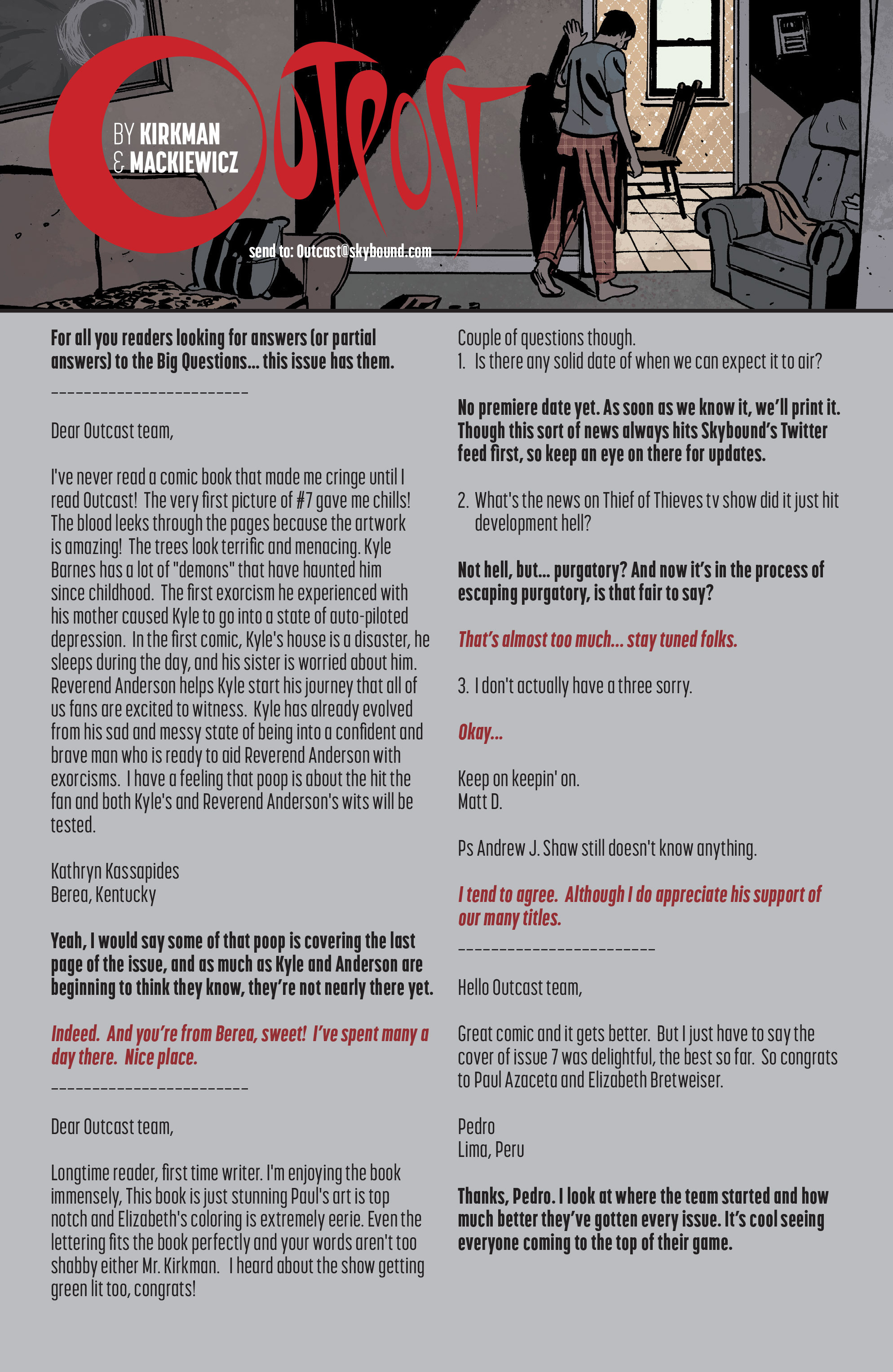 Read online Outcast by Kirkman & Azaceta comic -  Issue #9 - 23