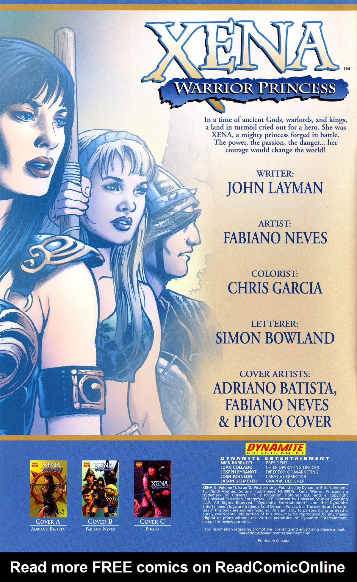 Read online Xena (2006) comic -  Issue #2 - 2