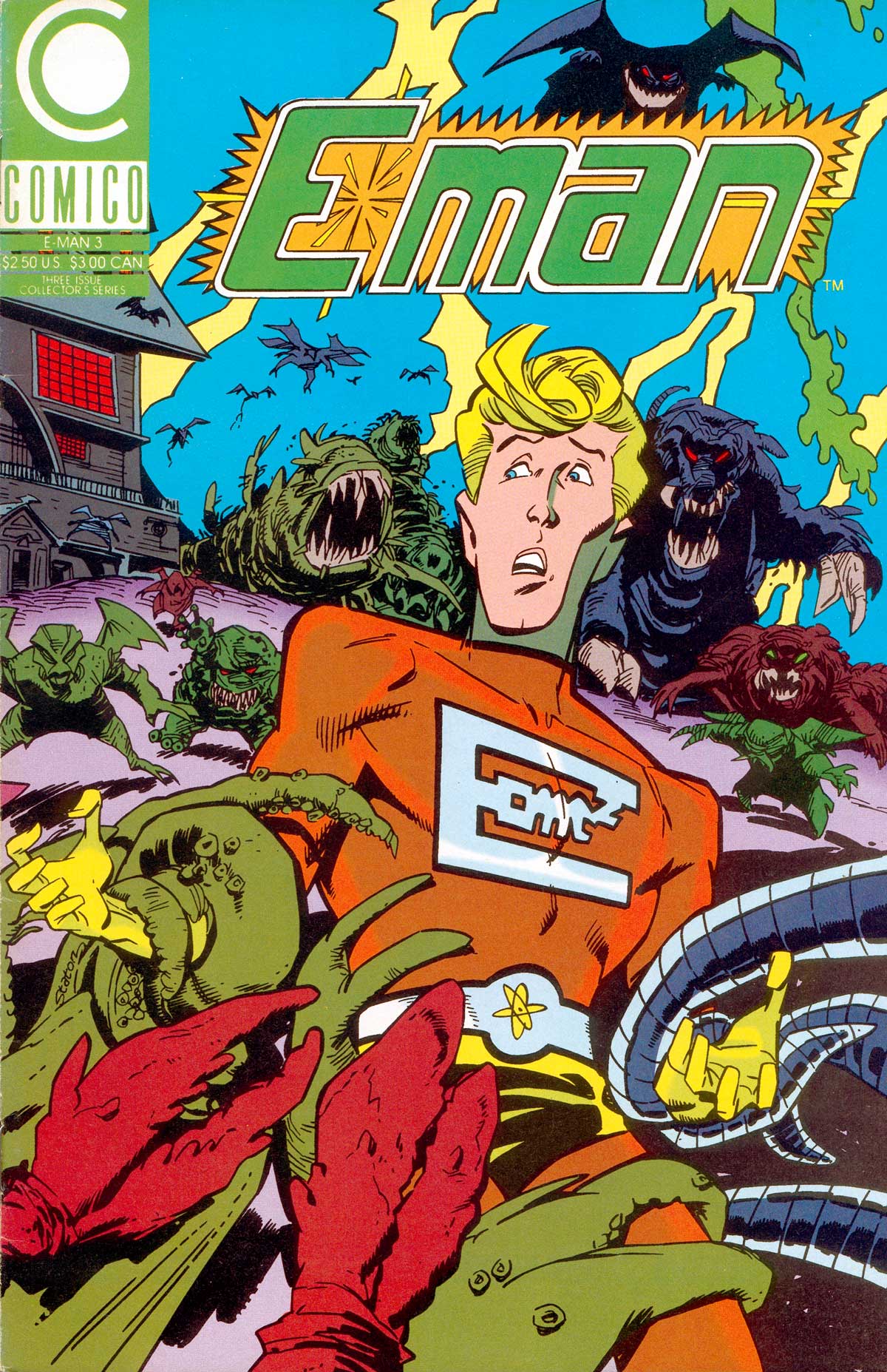 Read online E-Man (1989) comic -  Issue #3 - 1