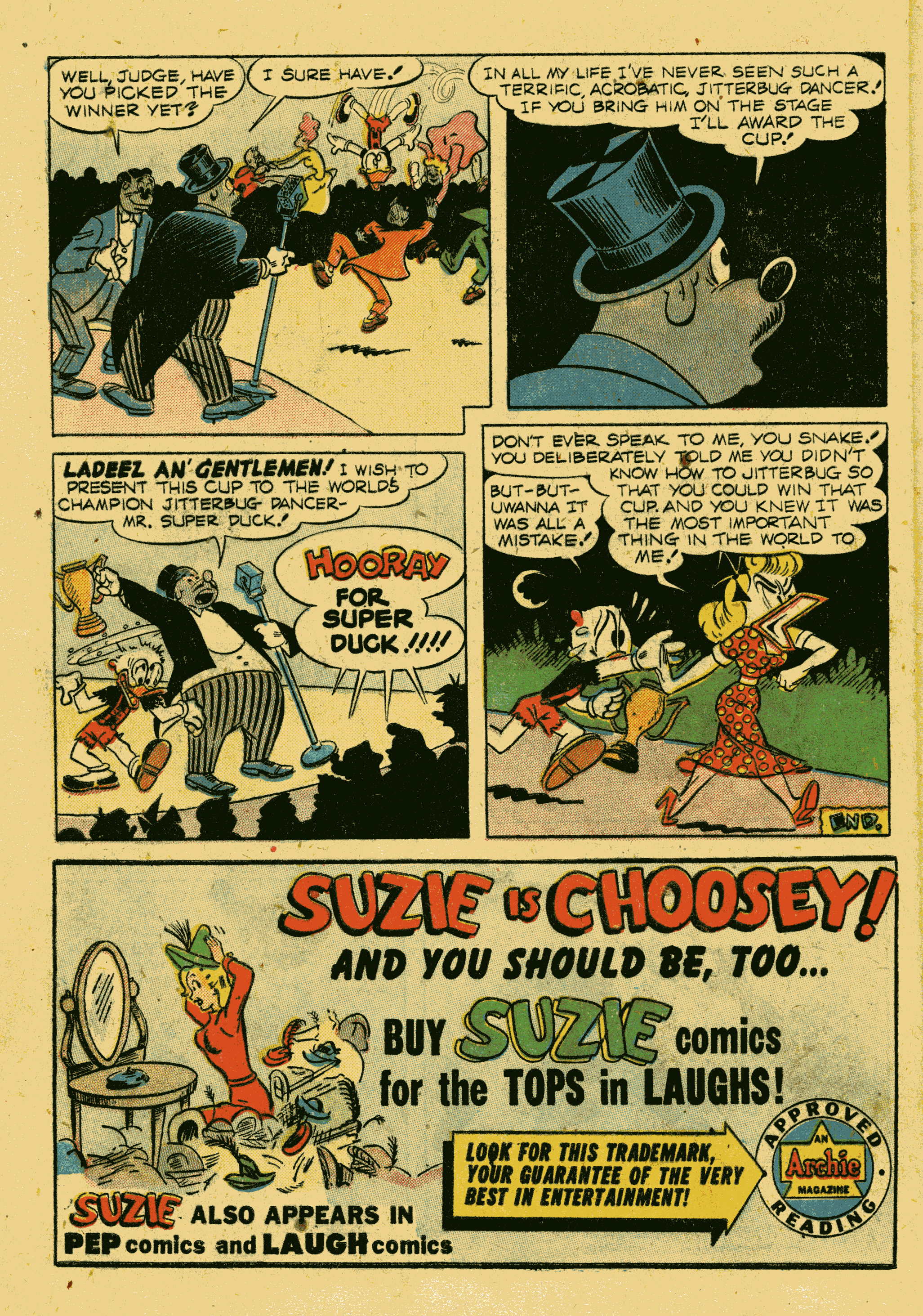 Read online Super Duck Comics comic -  Issue #34 - 40