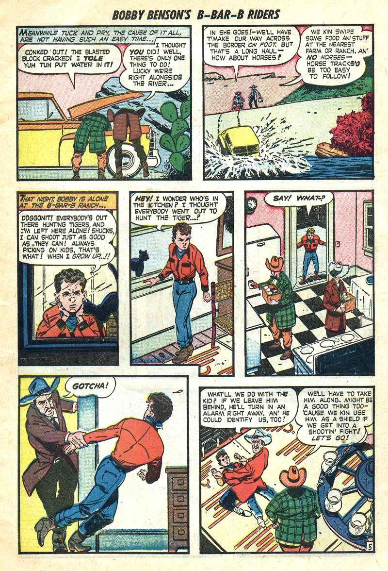 Read online Bobby Benson's B-Bar-B Riders comic -  Issue #3 - 7