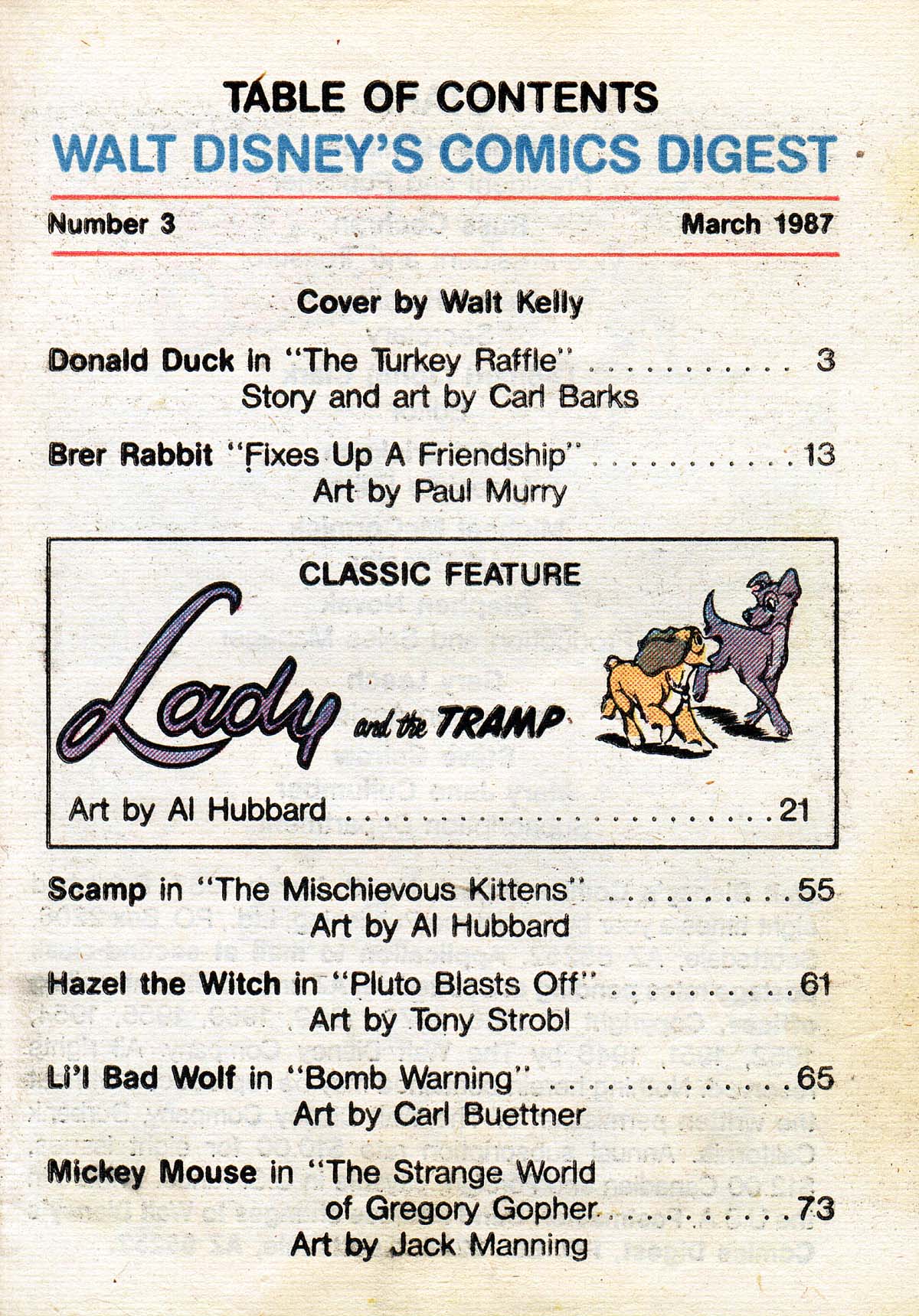 Read online Walt Disney's Comics Digest comic -  Issue #3 - 2