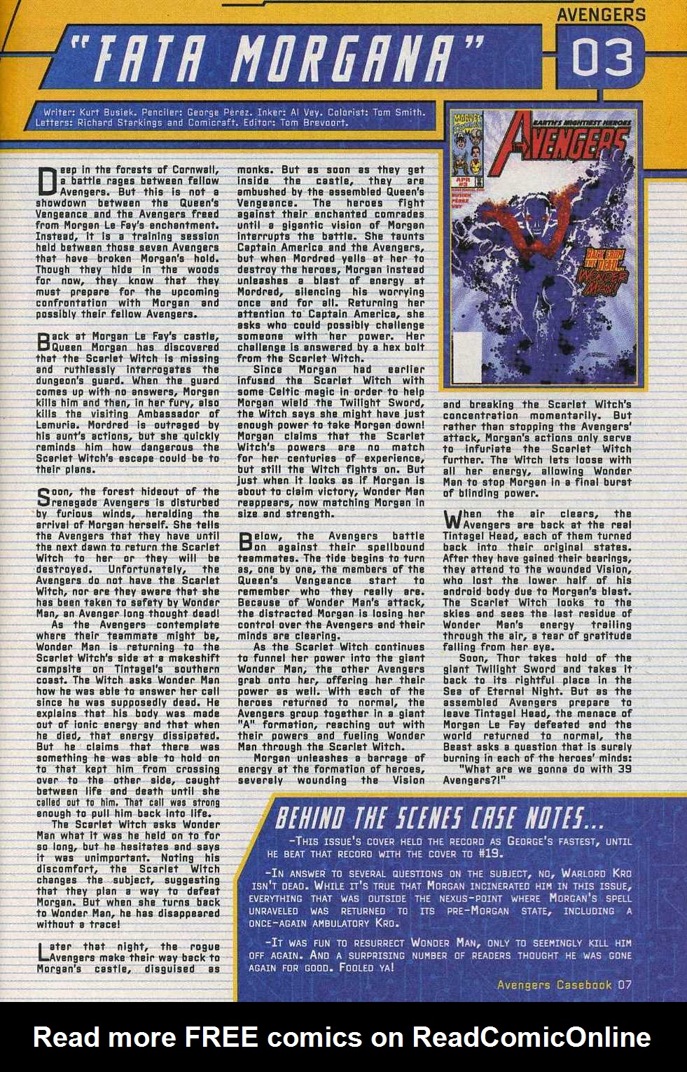Read online Avengers: Casebook 1999 comic -  Issue # Full - 7