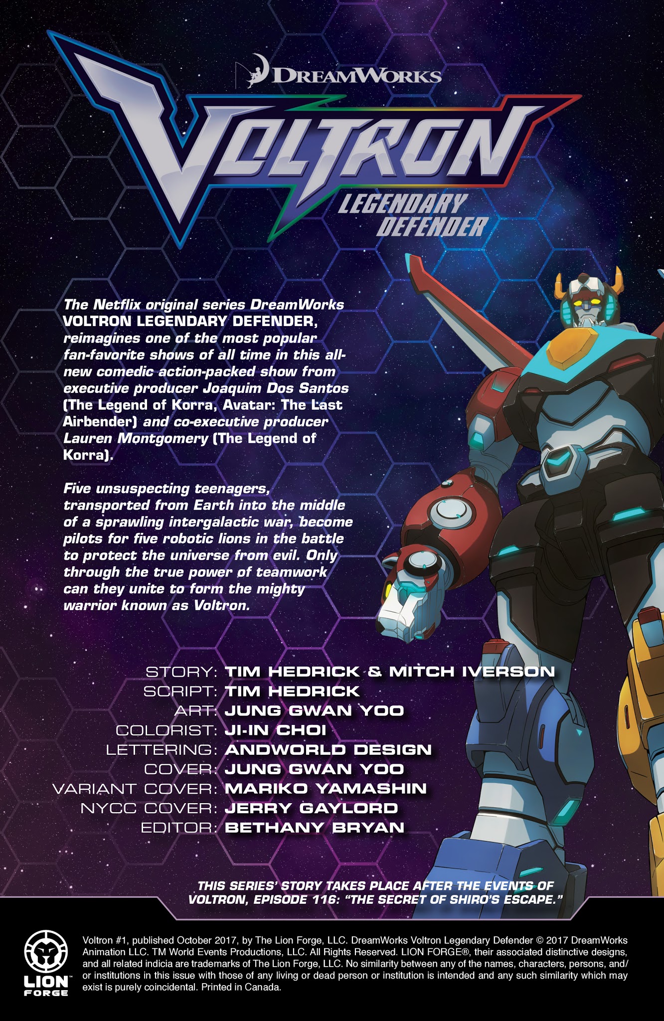 Read online Voltron Legendary Defender (2017) comic -  Issue #1 - 2