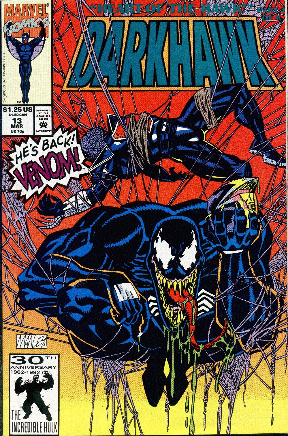 Read online Darkhawk (1991) comic -  Issue #13 - 1