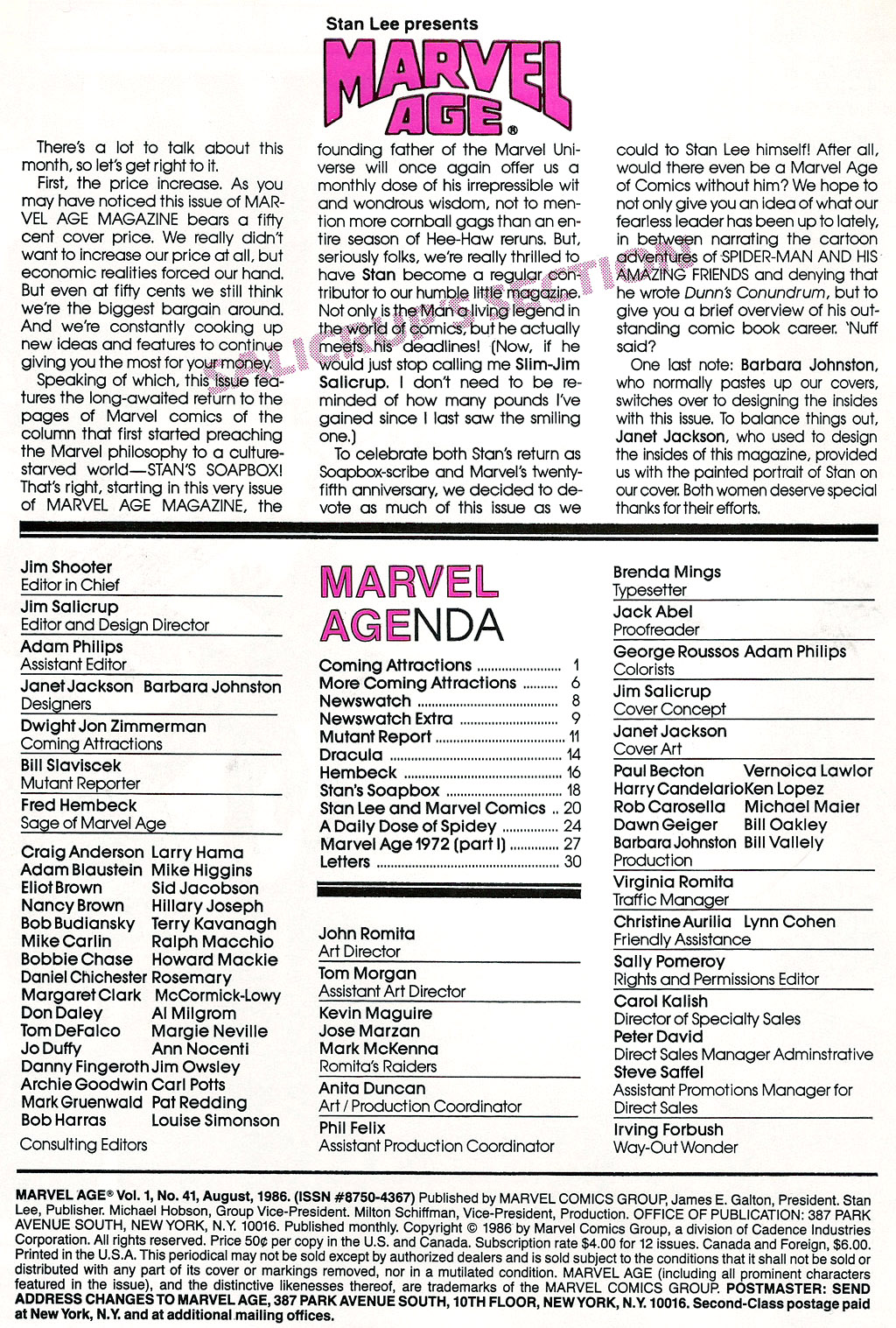 Read online Marvel Age comic -  Issue #41 - 2