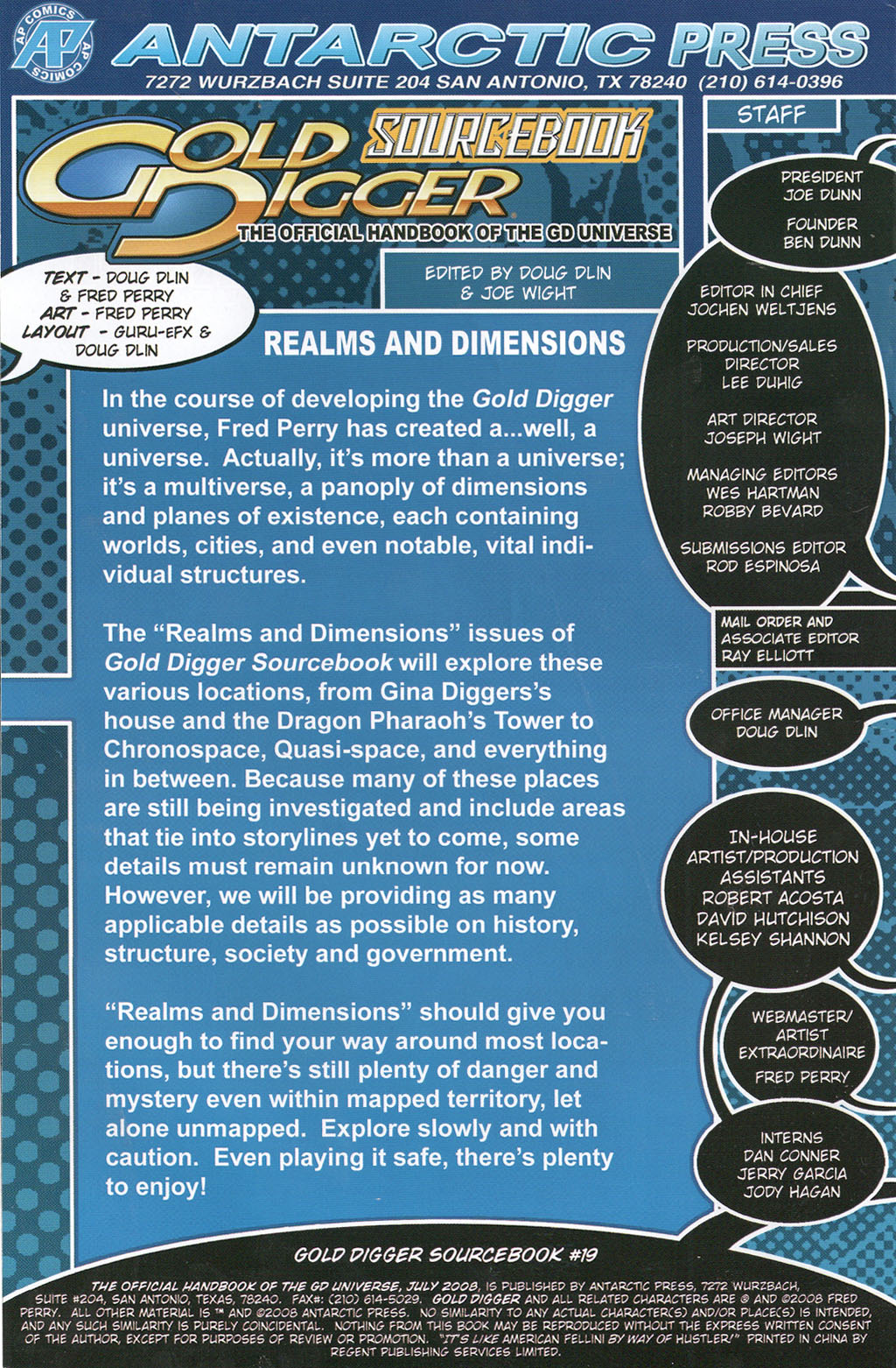 Read online Gold Digger Sourcebook: The Official Handbook of the GD Universe comic -  Issue #19 - 2