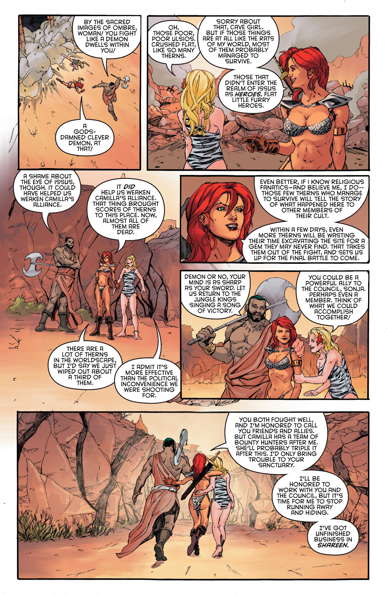 Read online Pathfinder: Worldscape (2017) comic -  Issue # Issue Red Sonja - 17