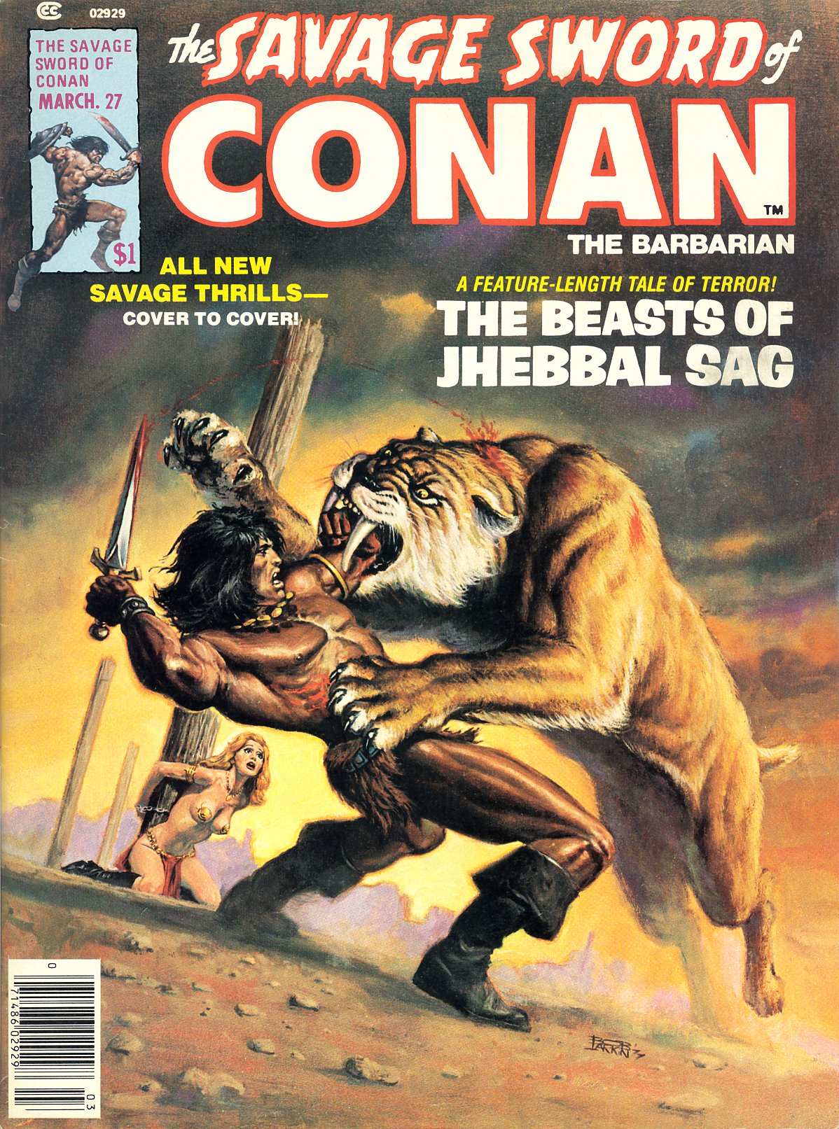 Read online The Savage Sword Of Conan comic -  Issue #27 - 1