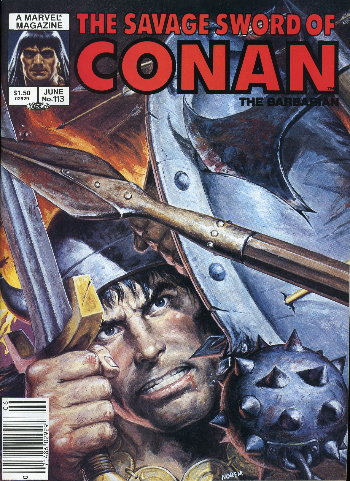Read online The Savage Sword Of Conan comic -  Issue #113 - 1
