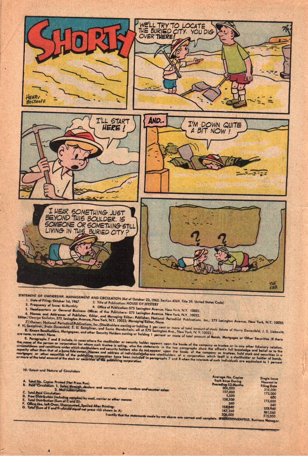 Read online House of Mystery (1951) comic -  Issue #173 - 18
