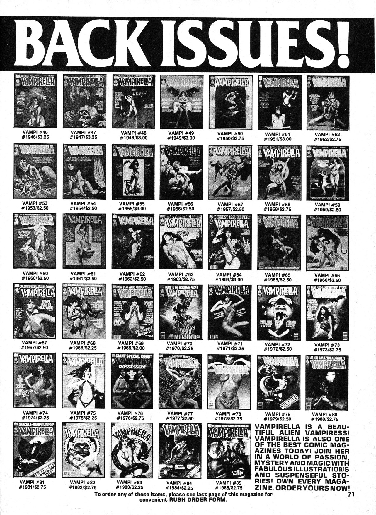 Read online Vampirella (1969) comic -  Issue #86 - 71