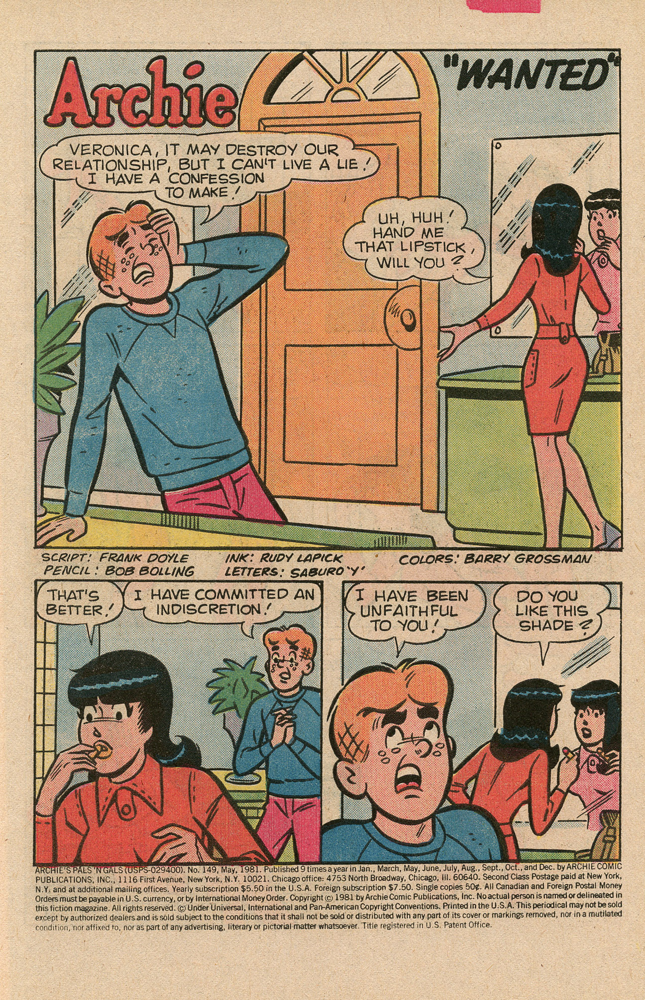 Read online Archie's Pals 'N' Gals (1952) comic -  Issue #149 - 3