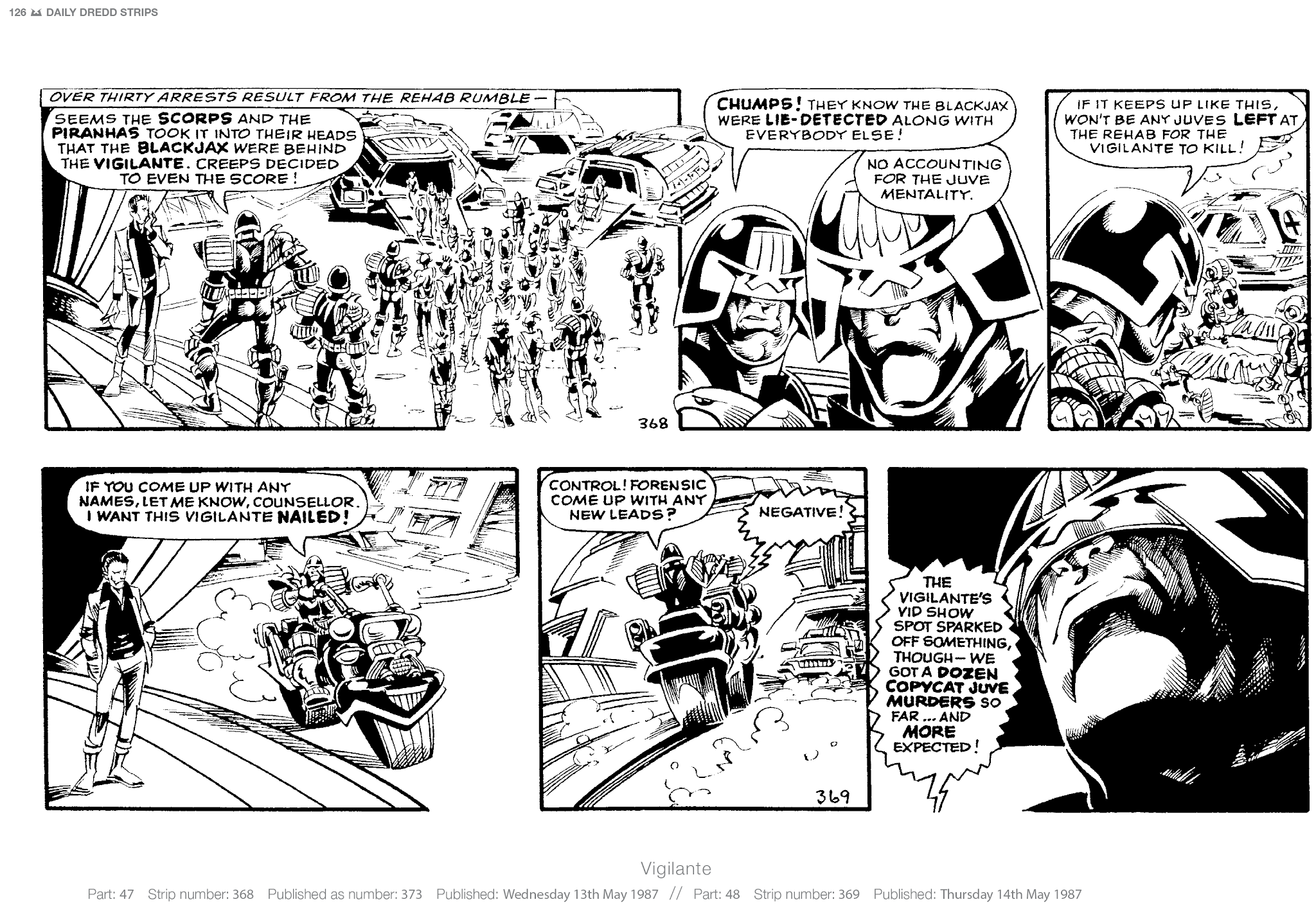 Read online Judge Dredd: The Daily Dredds comic -  Issue # TPB 2 - 129