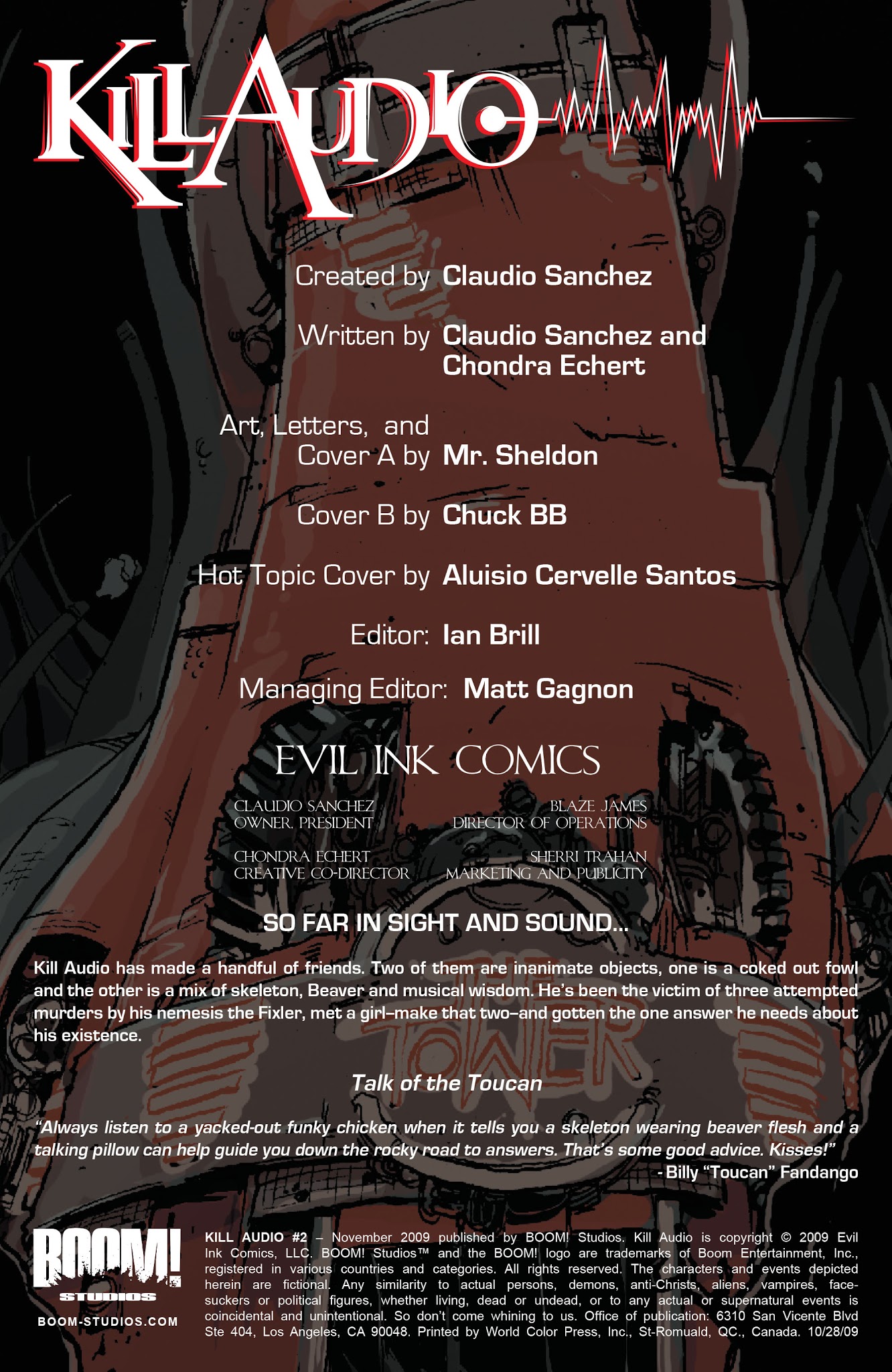 Read online Kill Audio comic -  Issue #2 - 3