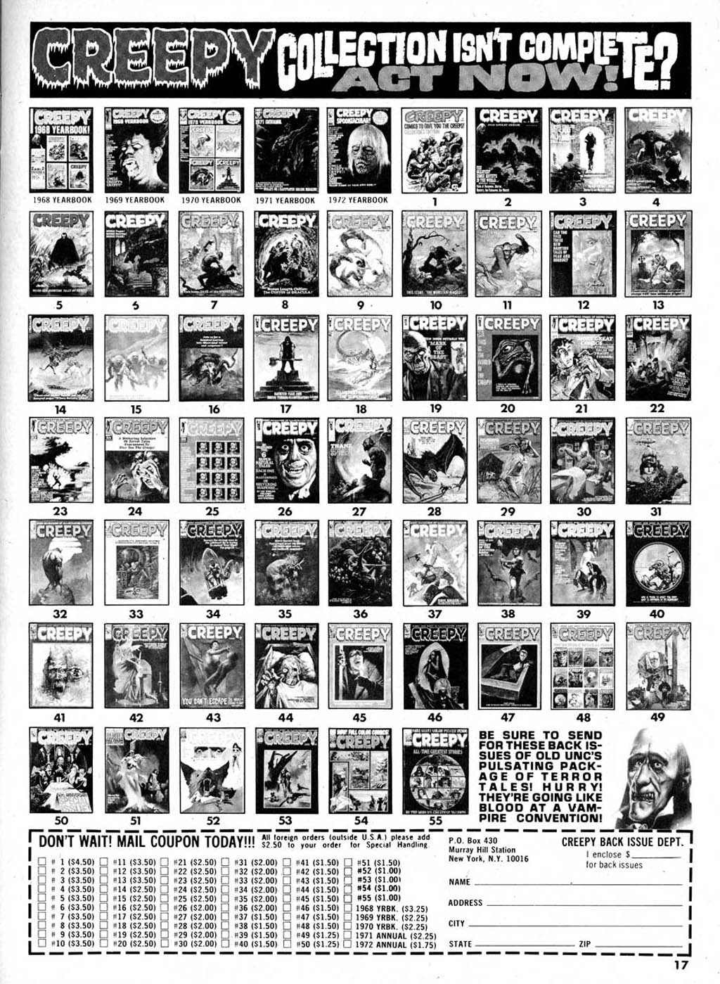 Read online Creepy (1964) comic -  Issue #56 - 17