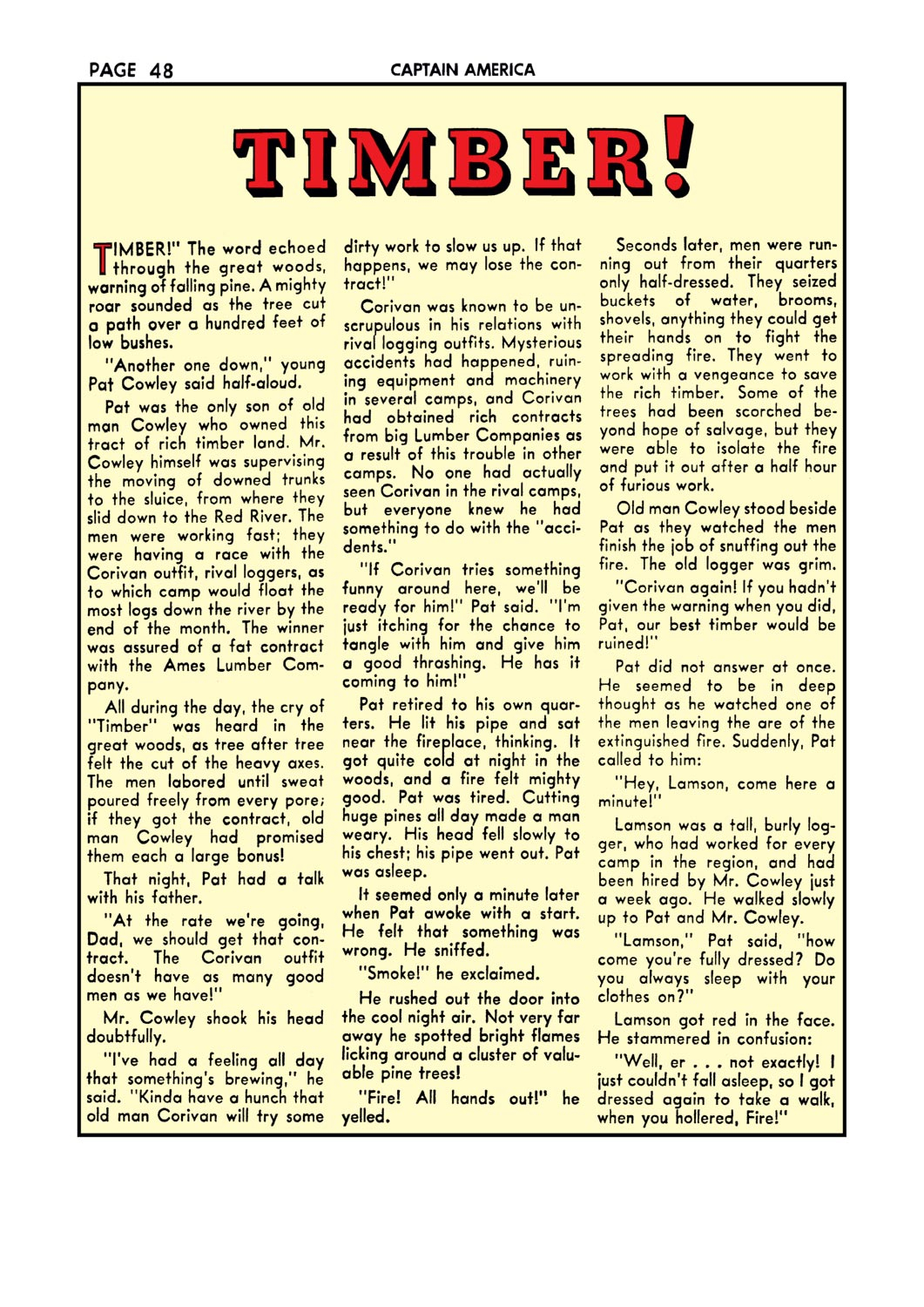 Read online Captain America Comics comic -  Issue #12 - 49