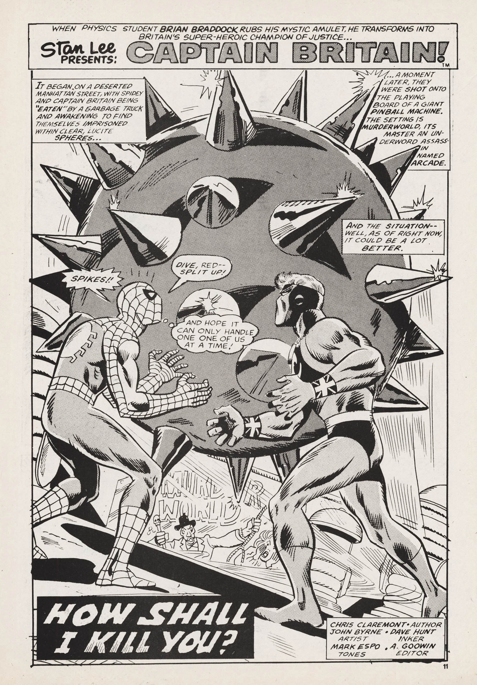 Read online Super Spider-Man and Captain Britain comic -  Issue #252 - 11
