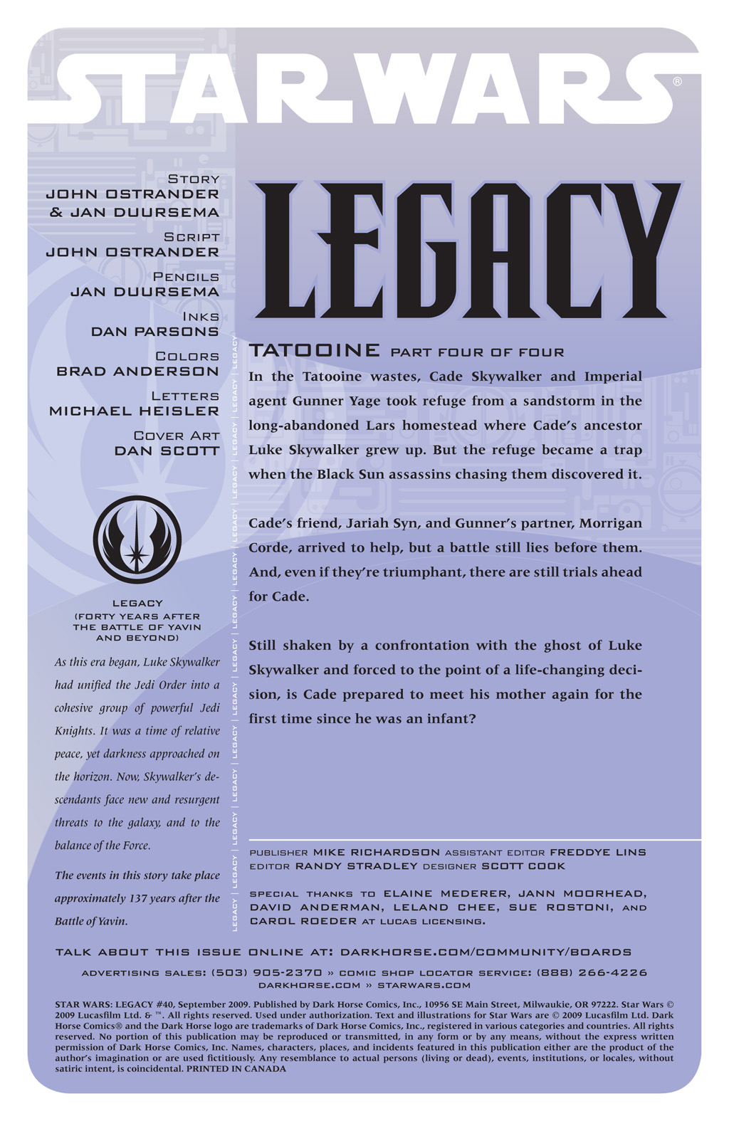 Read online Star Wars: Legacy (2006) comic -  Issue #40 - 2