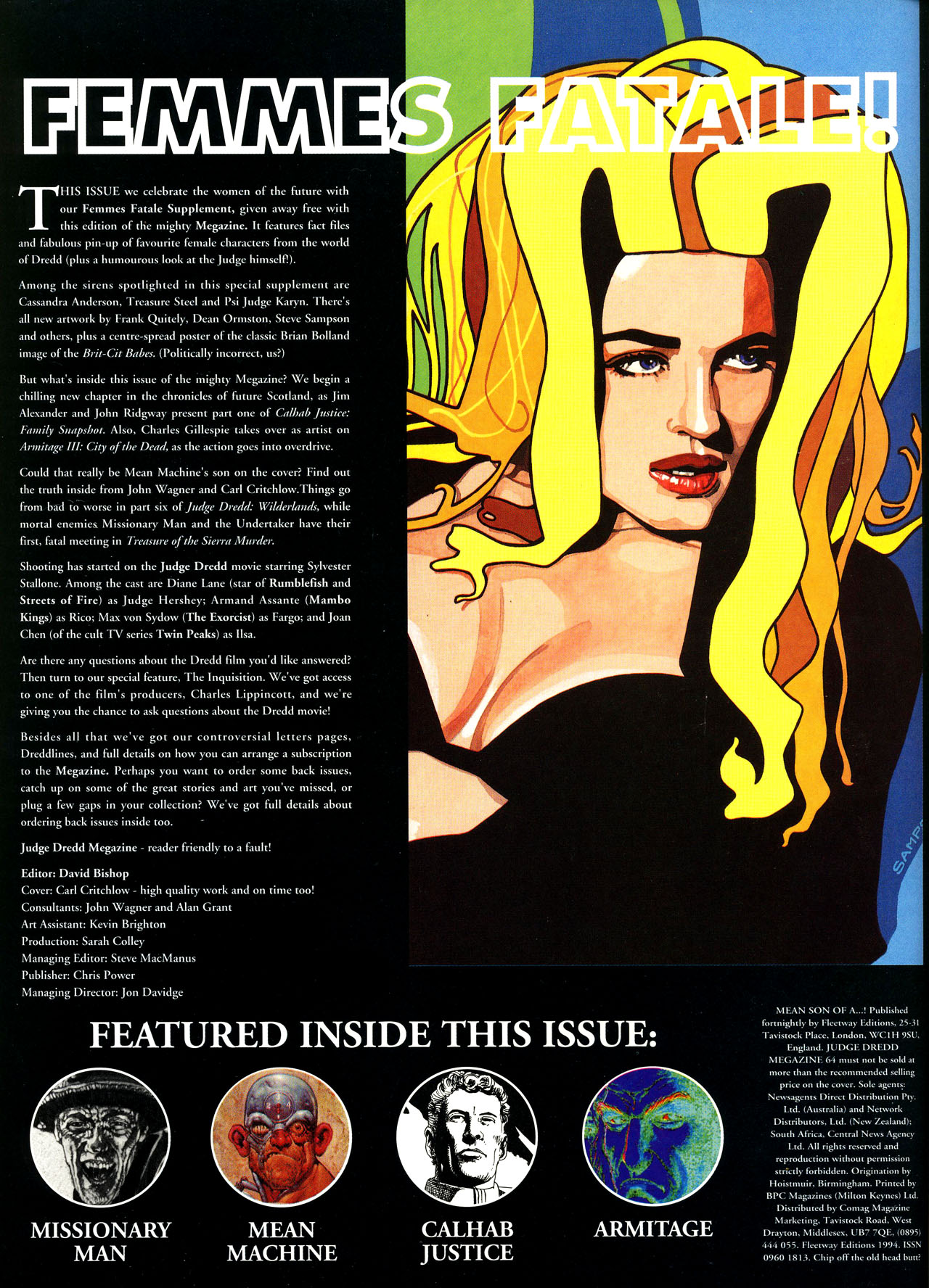 Read online Judge Dredd: The Megazine (vol. 2) comic -  Issue #64 - 2