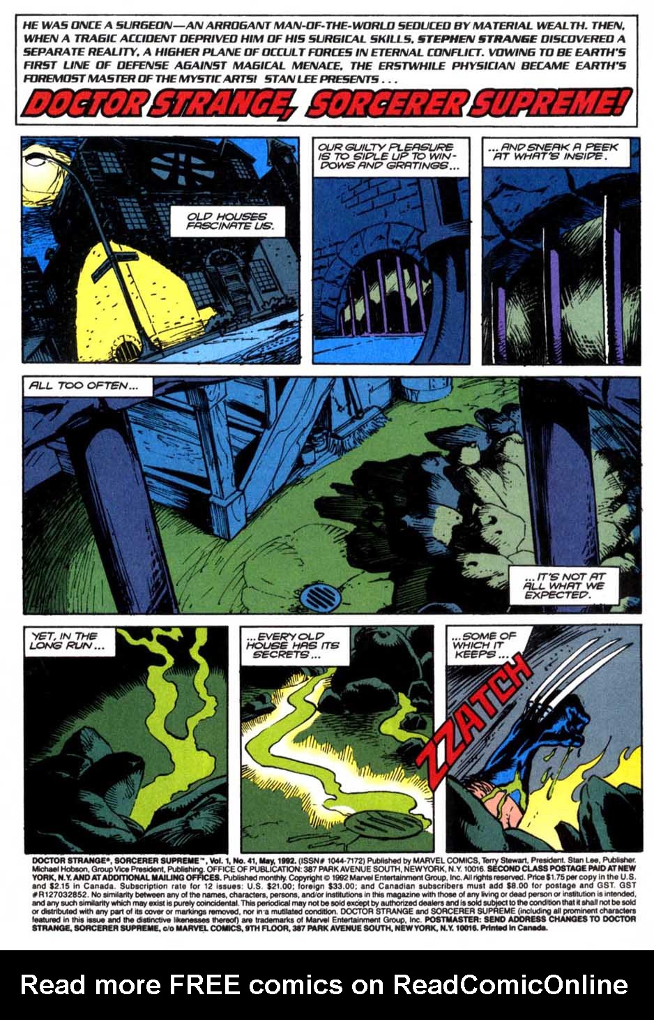 Read online Doctor Strange: Sorcerer Supreme comic -  Issue #41 - 2