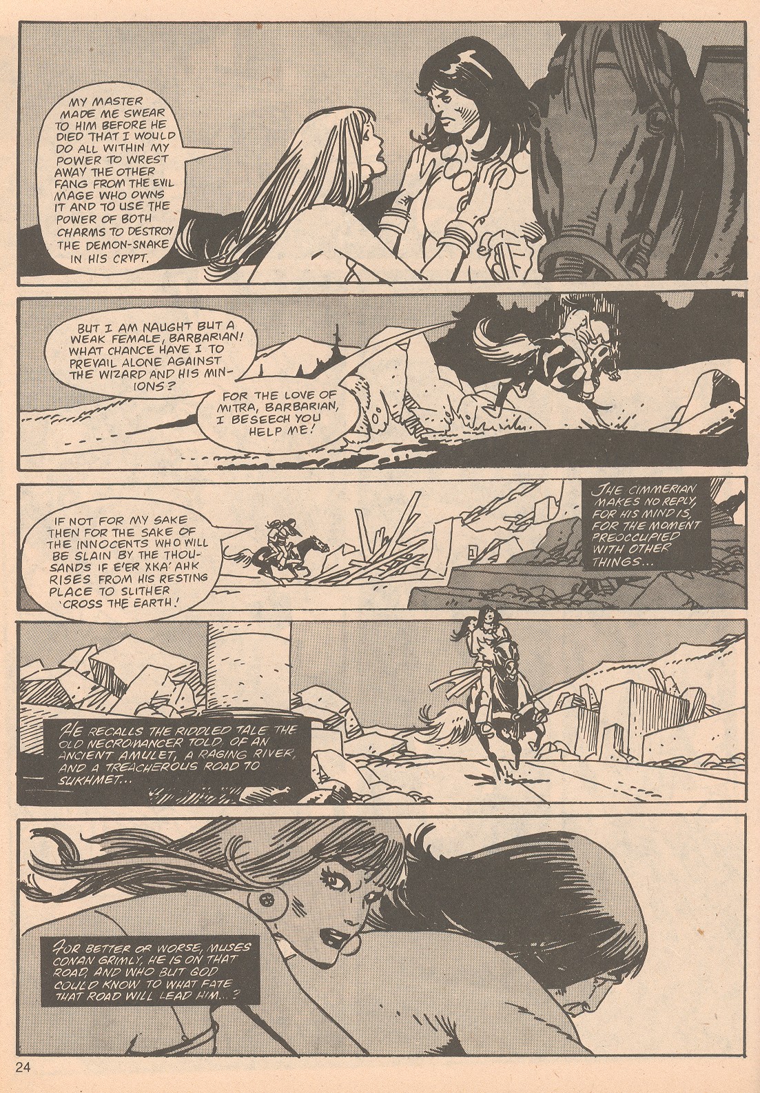Read online The Savage Sword Of Conan comic -  Issue #65 - 24
