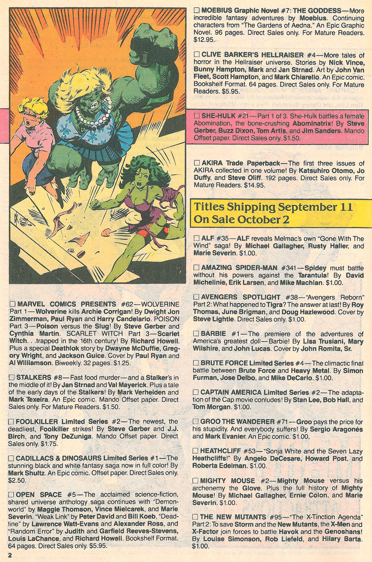 Read online Marvel Age comic -  Issue #93 - 4