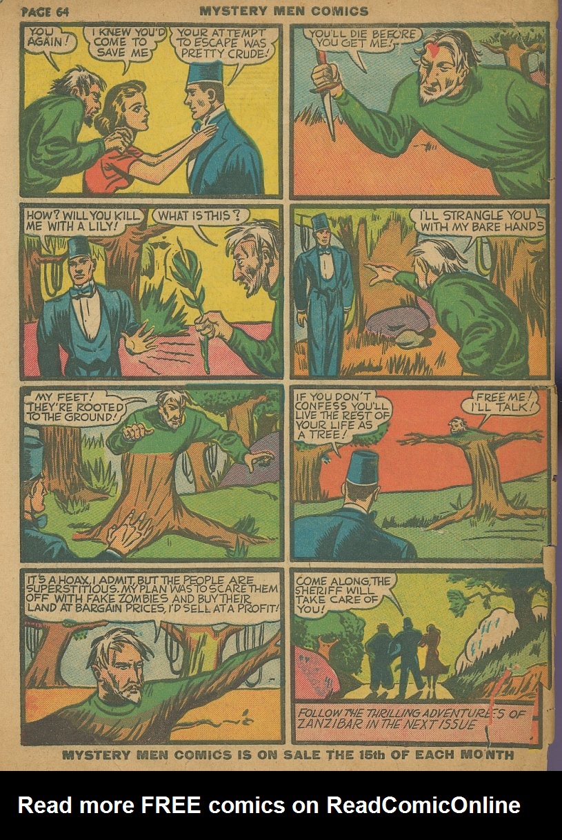 Read online Mystery Men Comics comic -  Issue #12 - 66