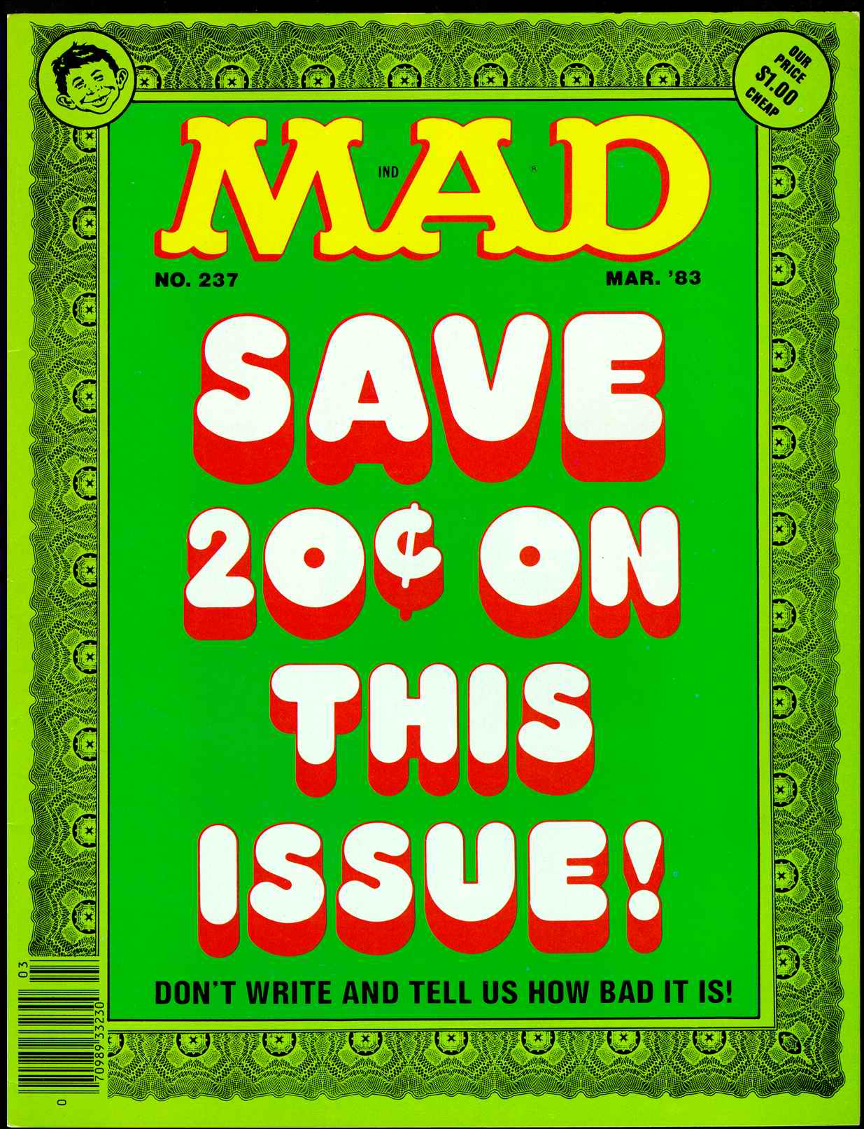 Read online MAD comic -  Issue #237 - 1