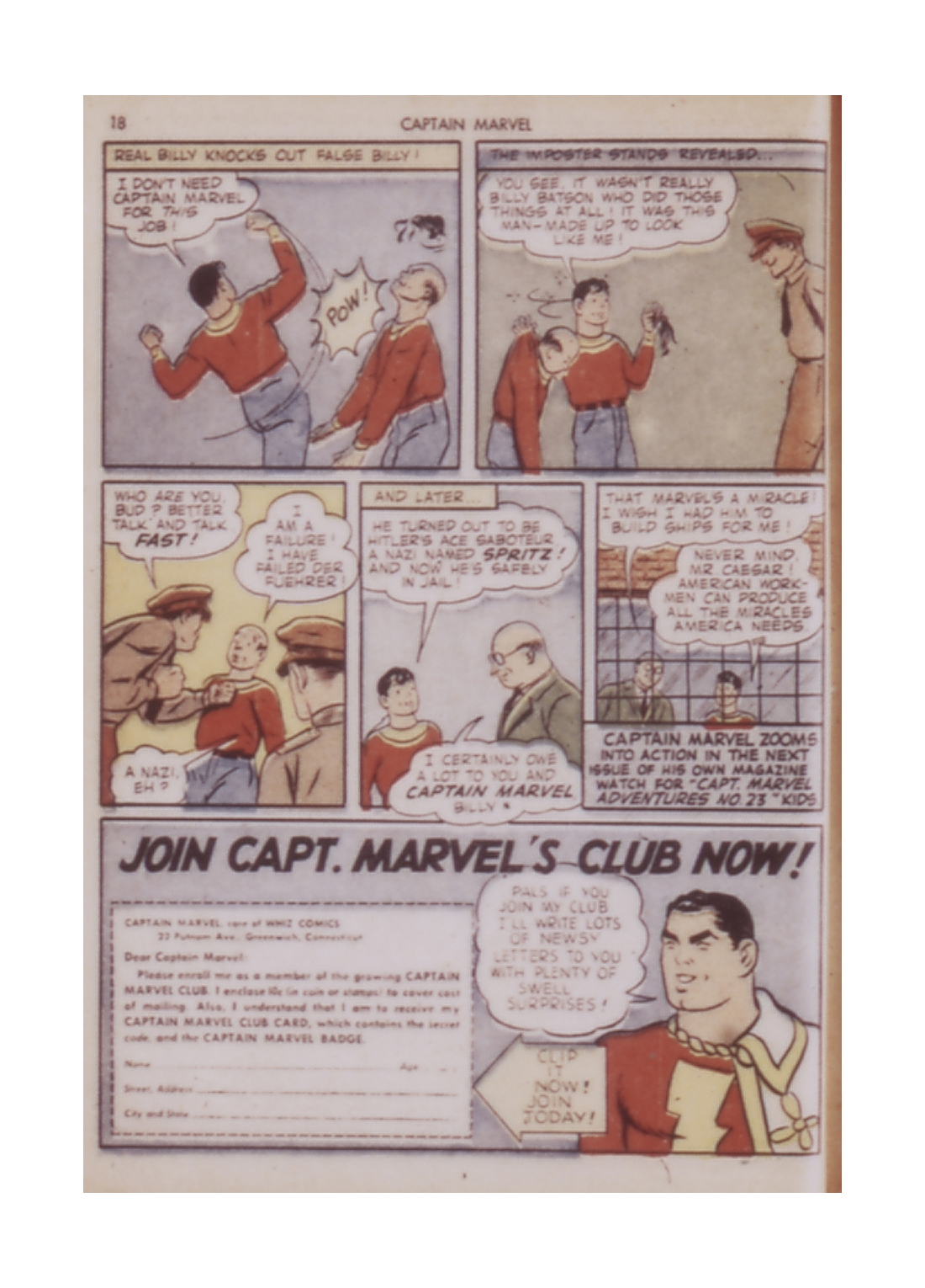 Read online Captain Marvel Adventures comic -  Issue #22 - 19