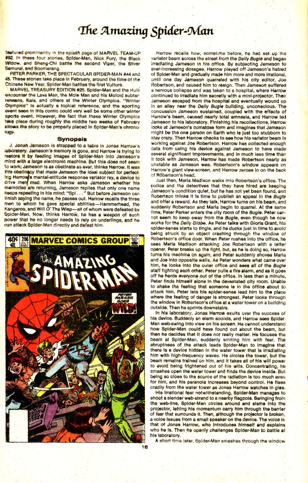 Read online The Official Marvel Index to The Amazing Spider-Man comic -  Issue #9 - 20