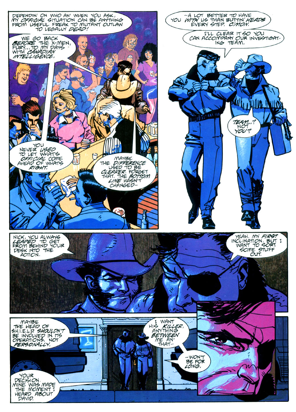 Read online Marvel Graphic Novel comic -  Issue #50 - Wolverine & Nick Fury - The Scorpio Connection - 21