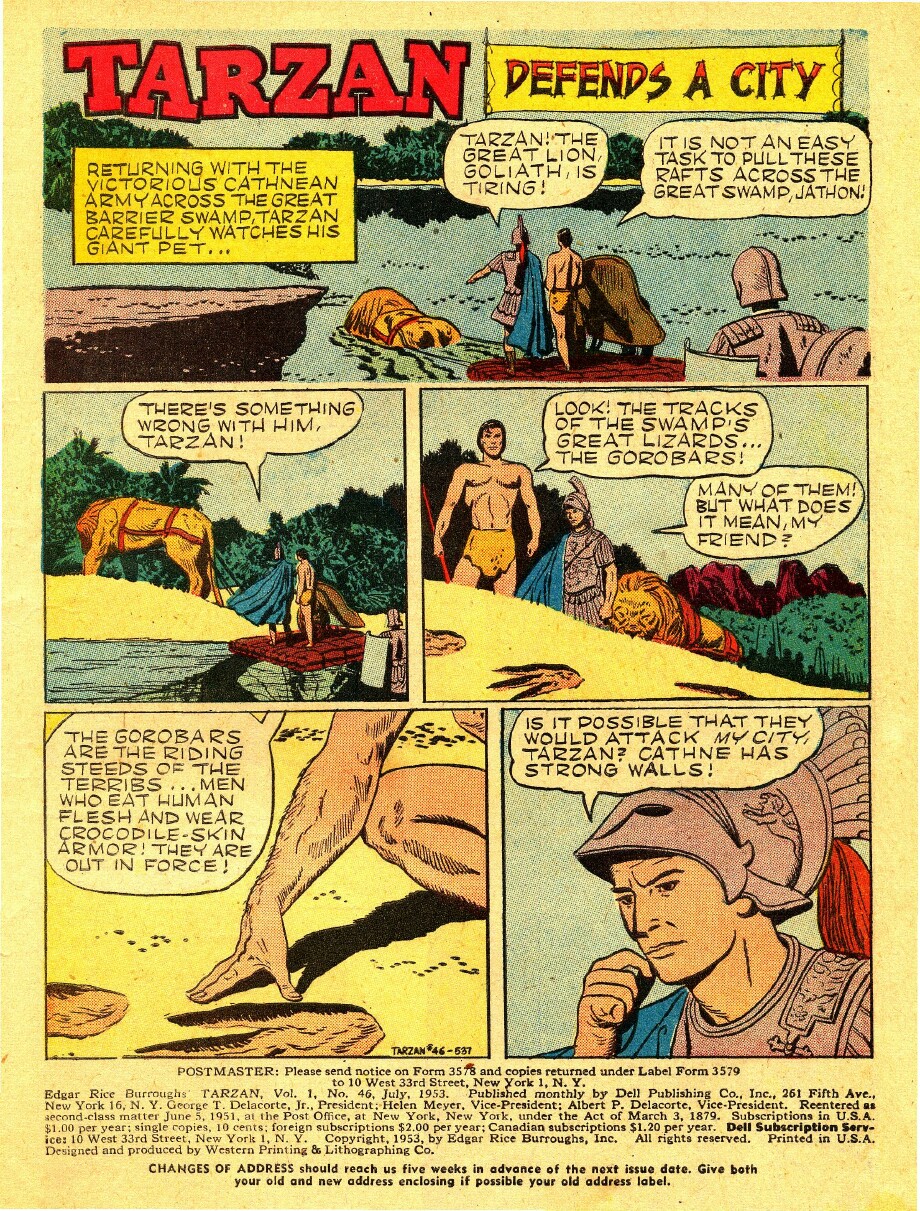 Read online Tarzan (1948) comic -  Issue #46 - 3