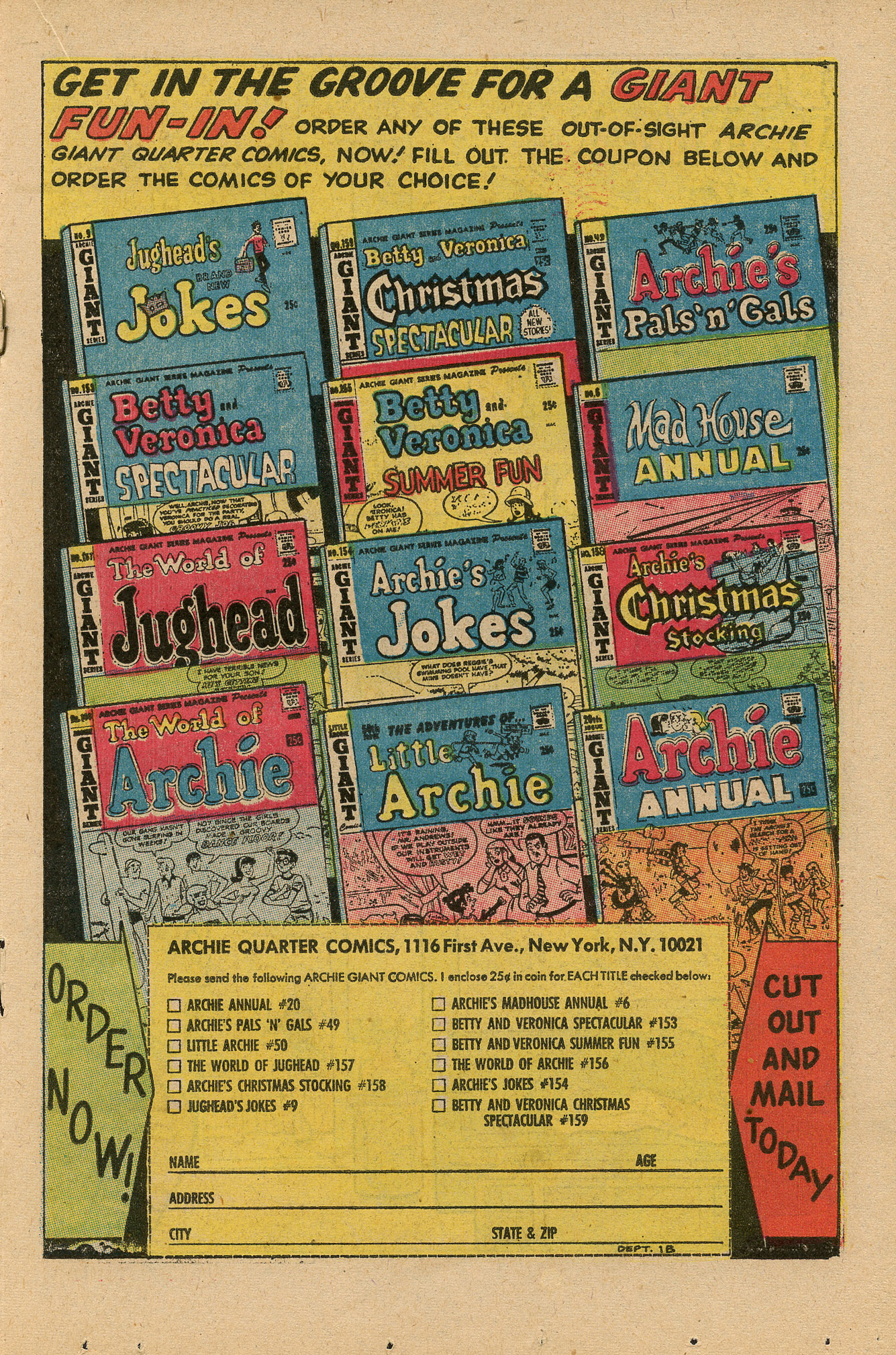 Read online Archie's Joke Book Magazine comic -  Issue #131 - 19