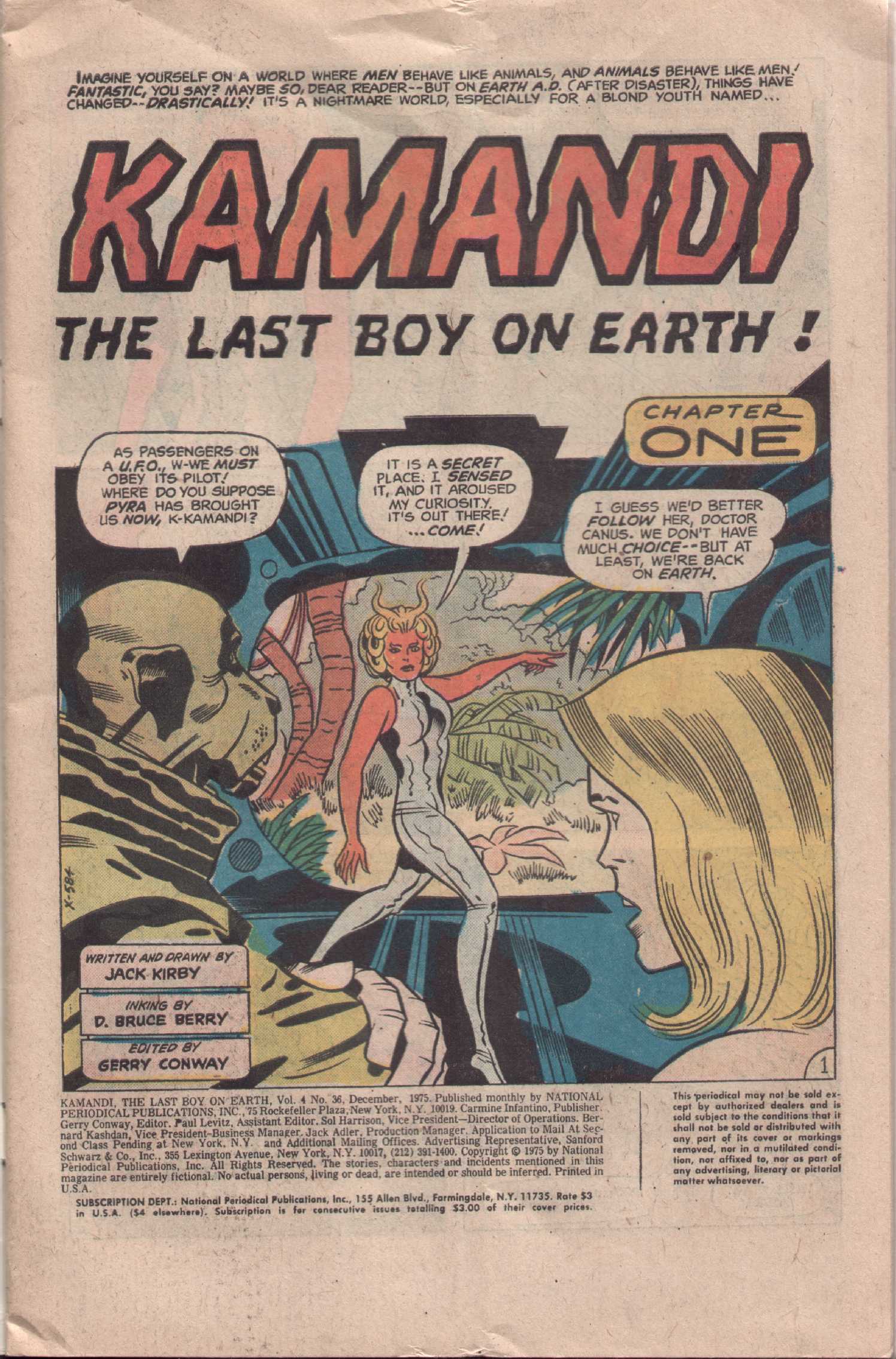 Read online Kamandi, The Last Boy On Earth comic -  Issue #36 - 2