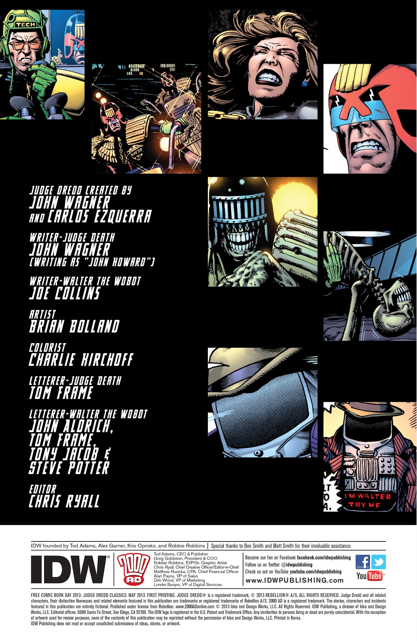 Read online Free Comic Book Day 2013: Judge Dredd Classics comic -  Issue # Full - 2