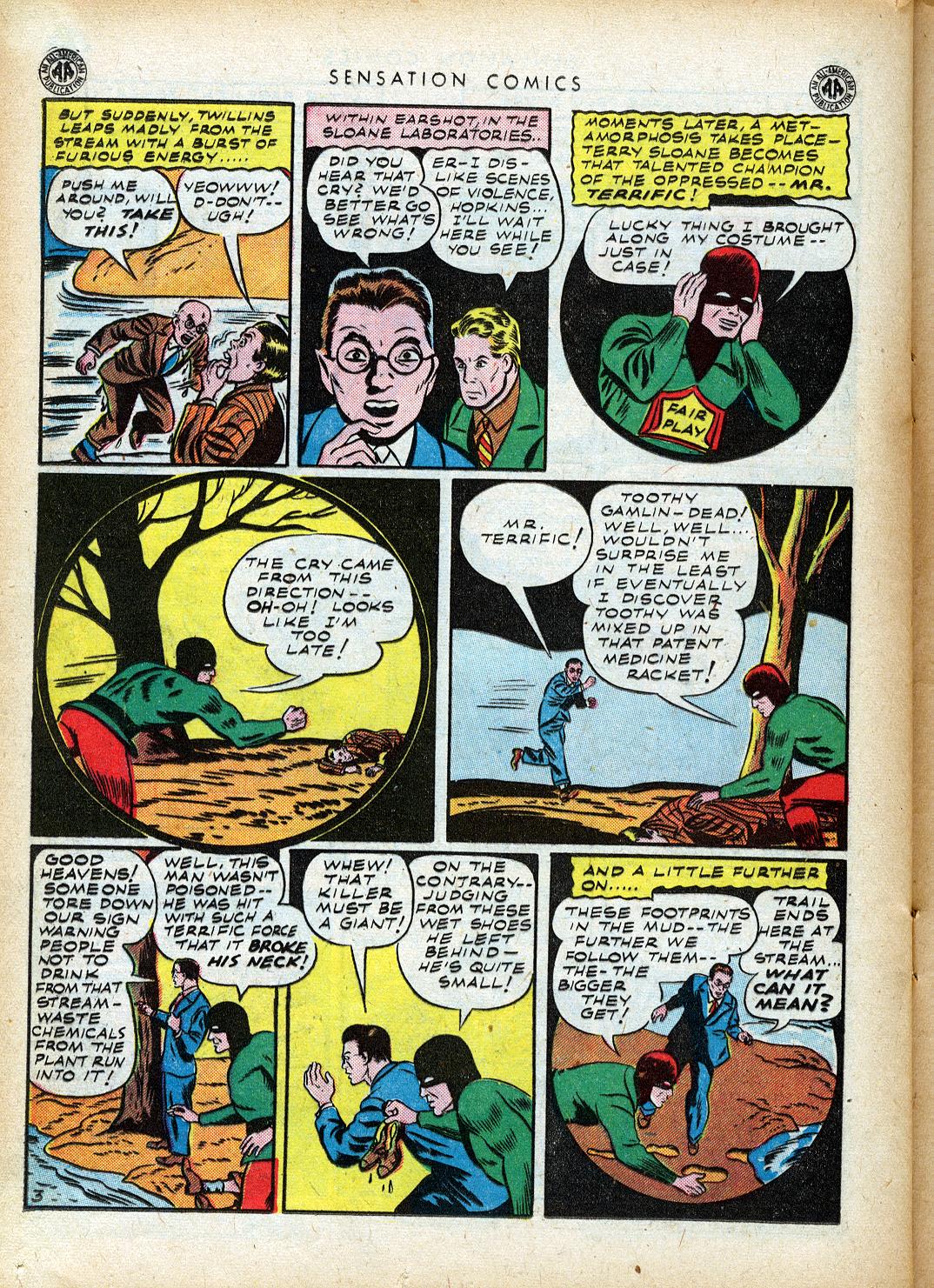 Read online Sensation (Mystery) Comics comic -  Issue #40 - 34