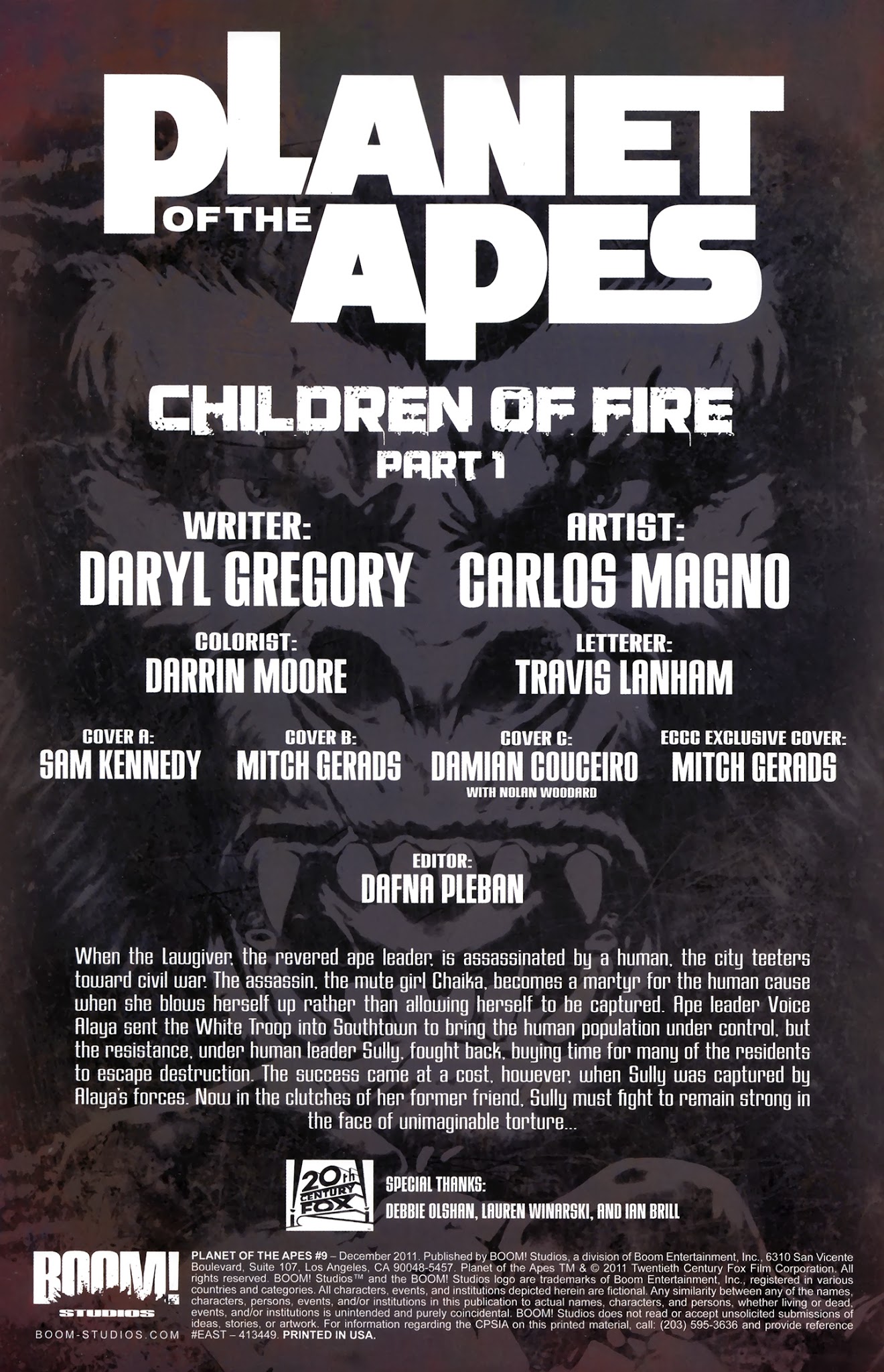 Read online Planet of the Apes (2011) comic -  Issue #9 - 4