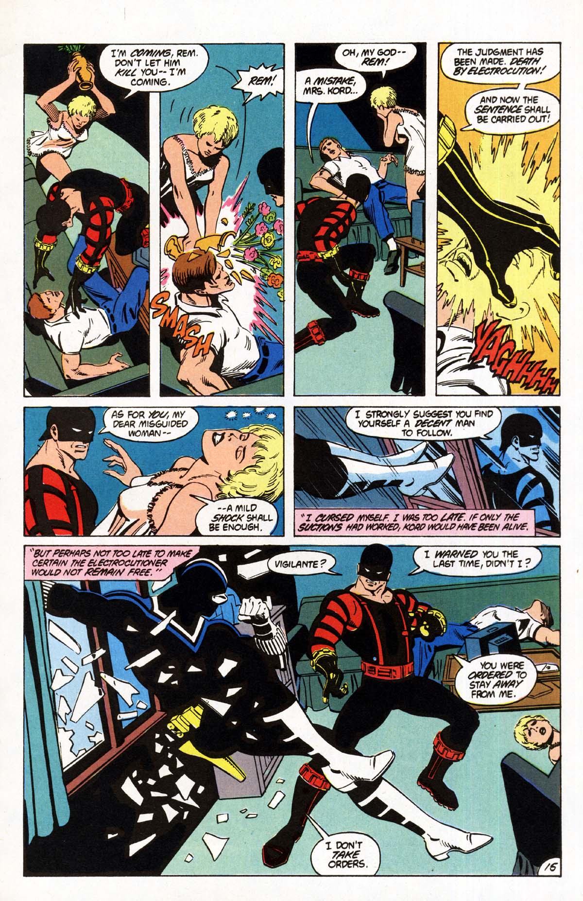 Read online Vigilante (1983) comic -  Issue #9 - 16