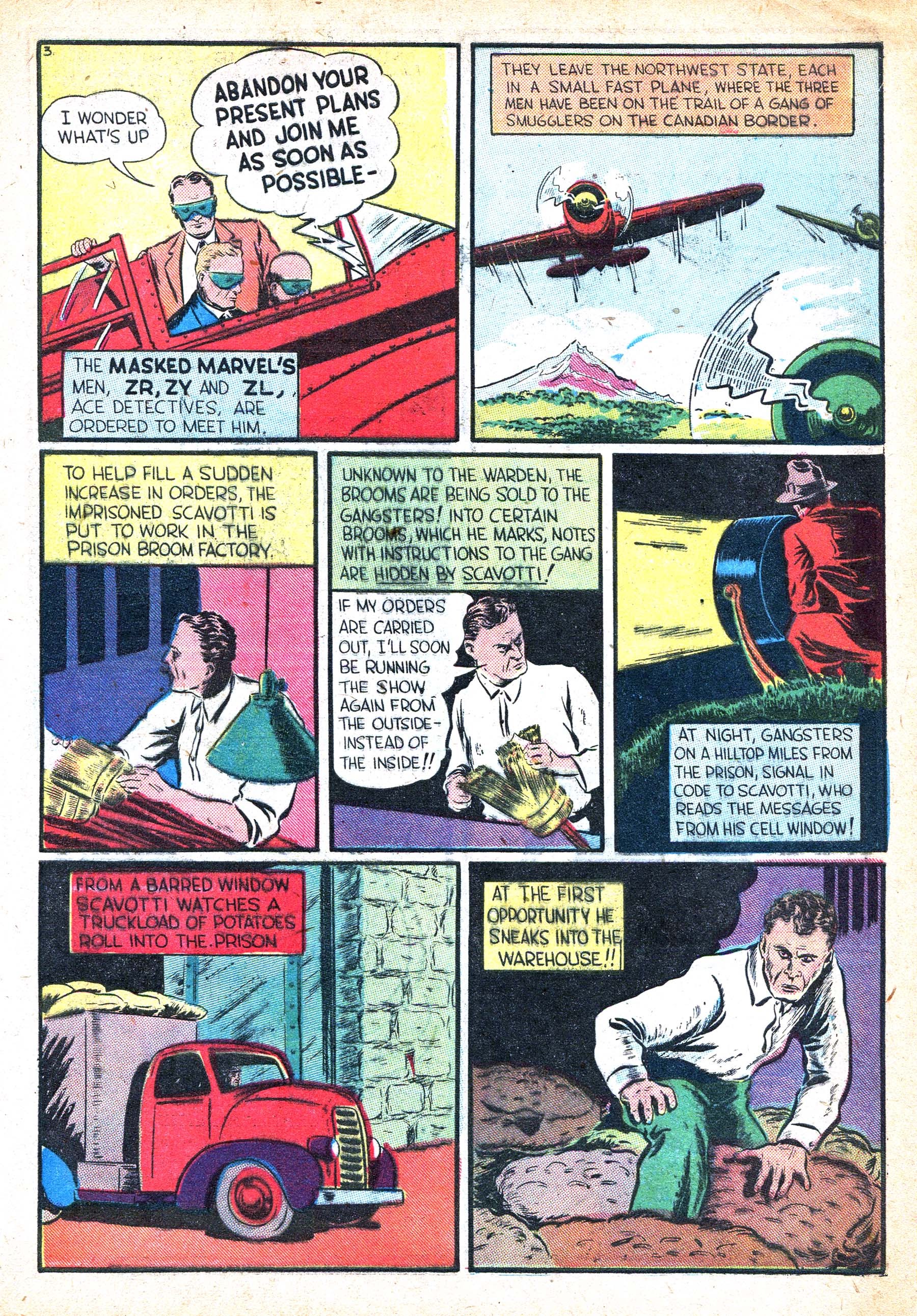 Read online Masked Marvel comic -  Issue #1 - 25