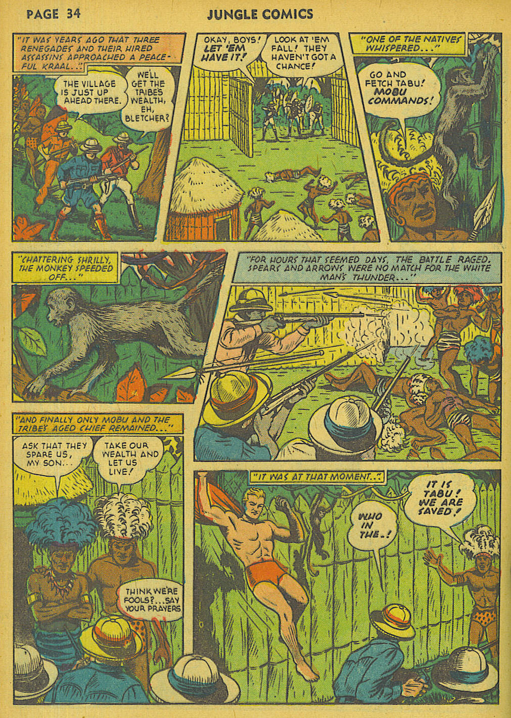 Read online Jungle Comics comic -  Issue #30 - 38