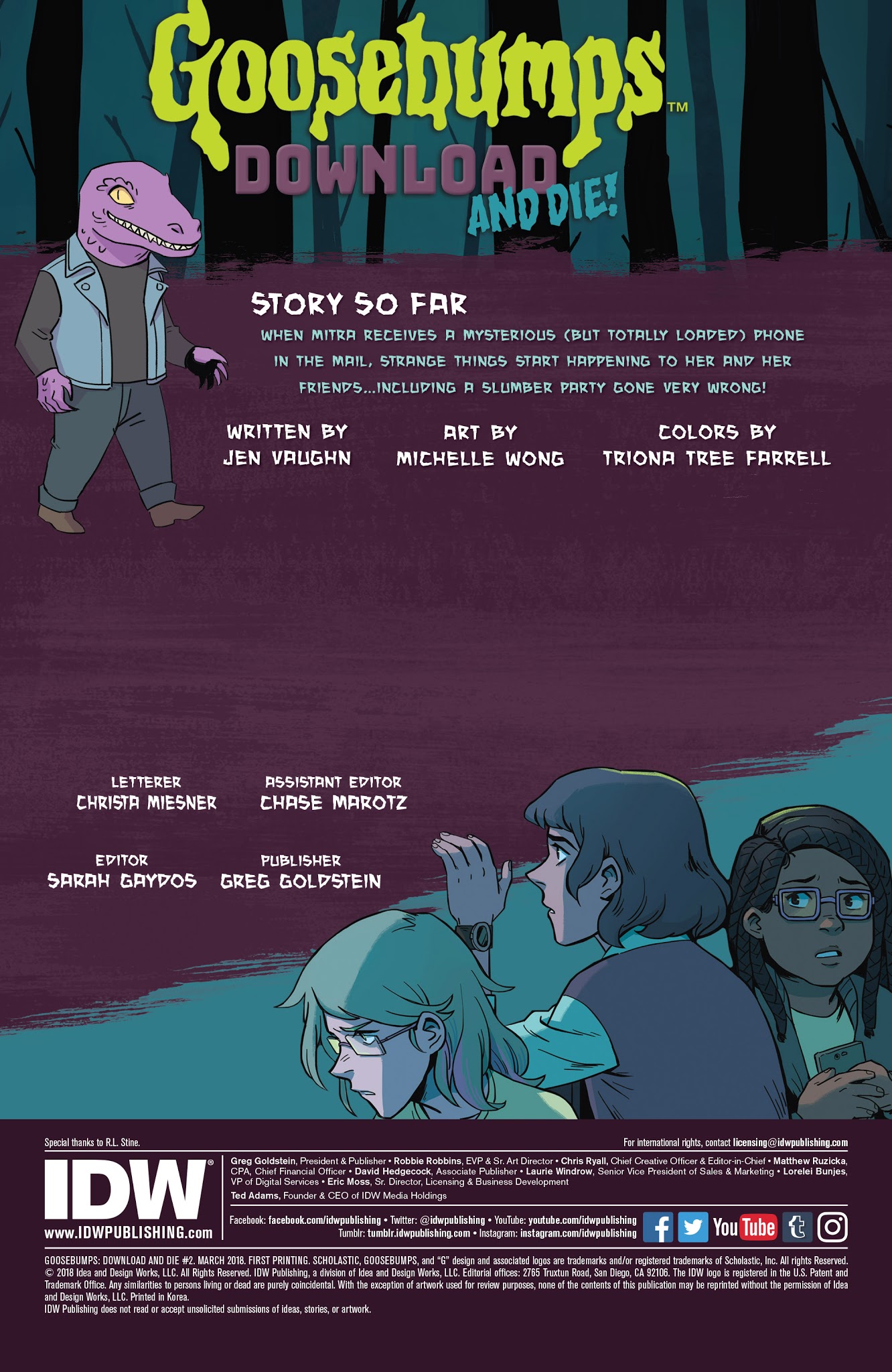 Read online Goosebumps: Download and Die comic -  Issue #2 - 2