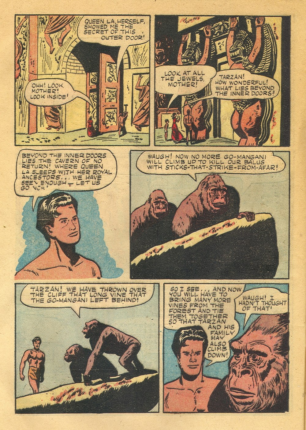 Read online Tarzan (1948) comic -  Issue #5 - 32