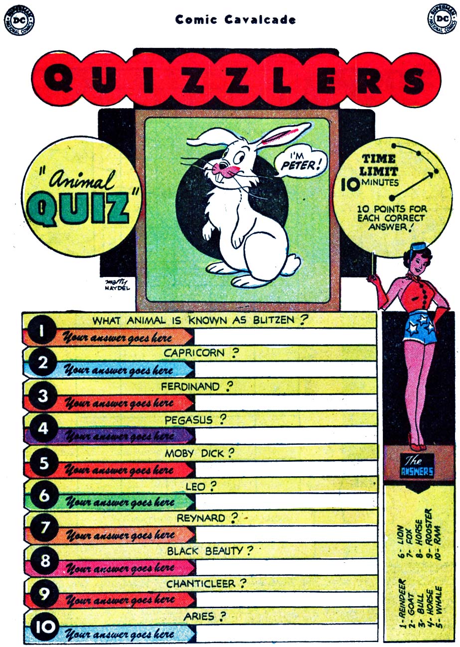 Read online Comic Cavalcade comic -  Issue #63 - 31