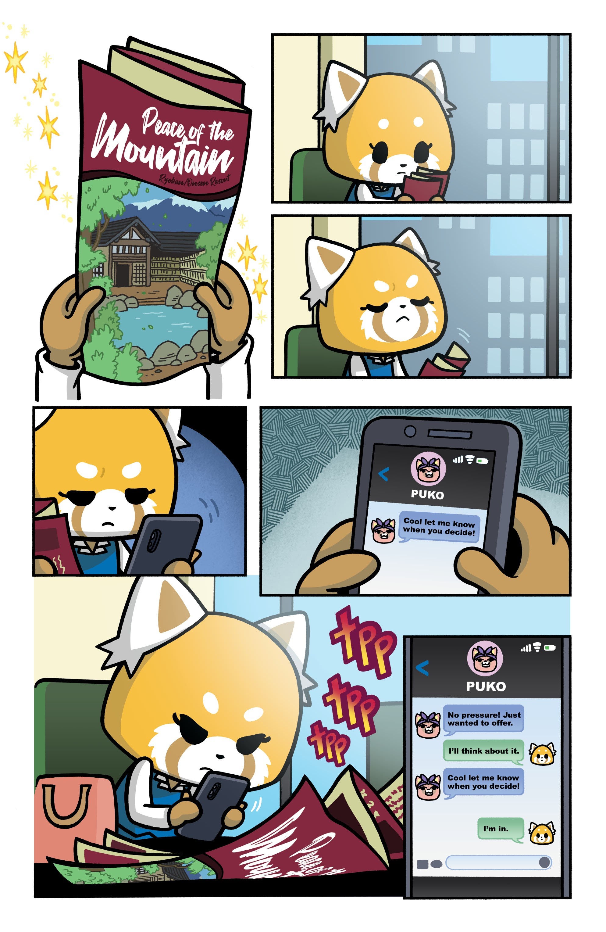 Read online Aggretsuko: Out of Office comic -  Issue #1 - 6